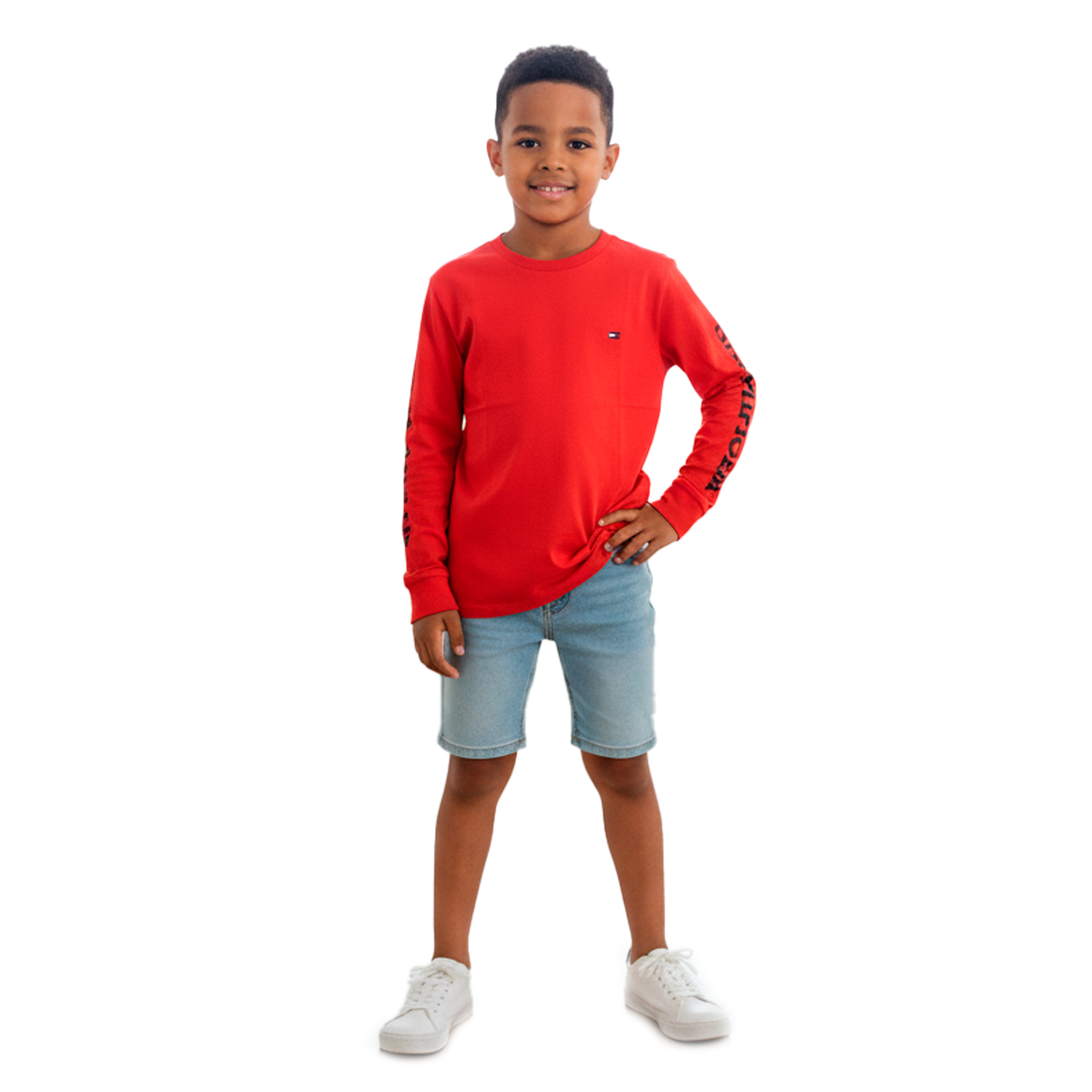 Camiseta Manga Larga Tommy Hilfiger Rojo | Niño | Talla US (YS)