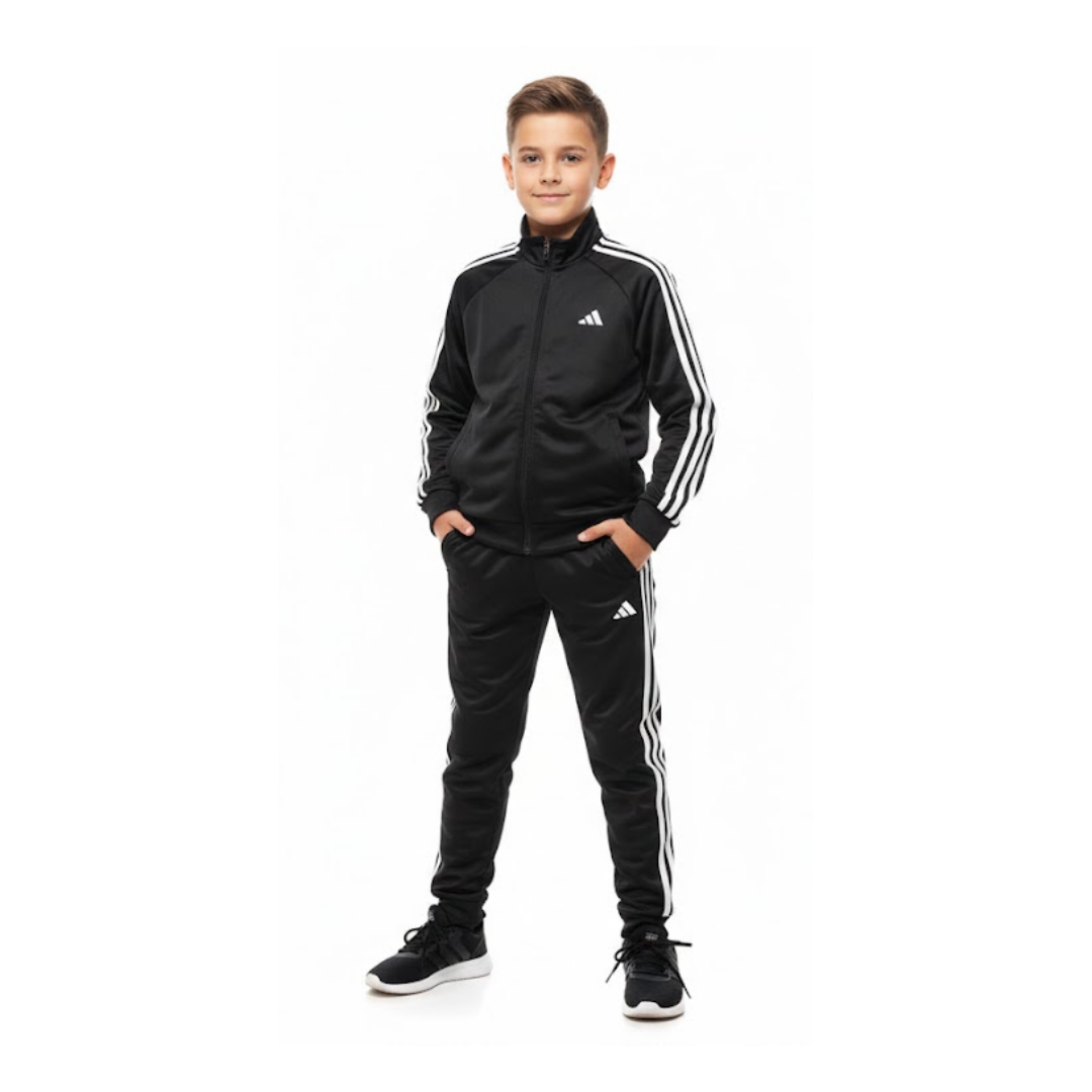 Conjunto Deportivo Adidas Negro | Niño | Talla US 8/10-12/14-16