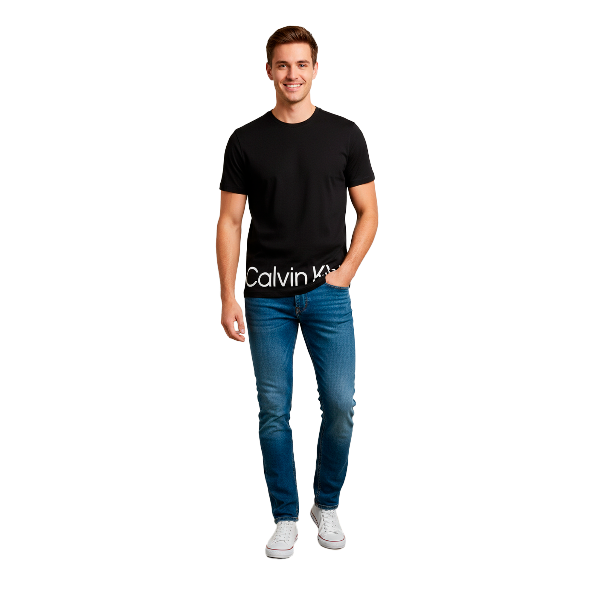 Camiseta Calvin Klein Negra | Caballero | Talla US (S)