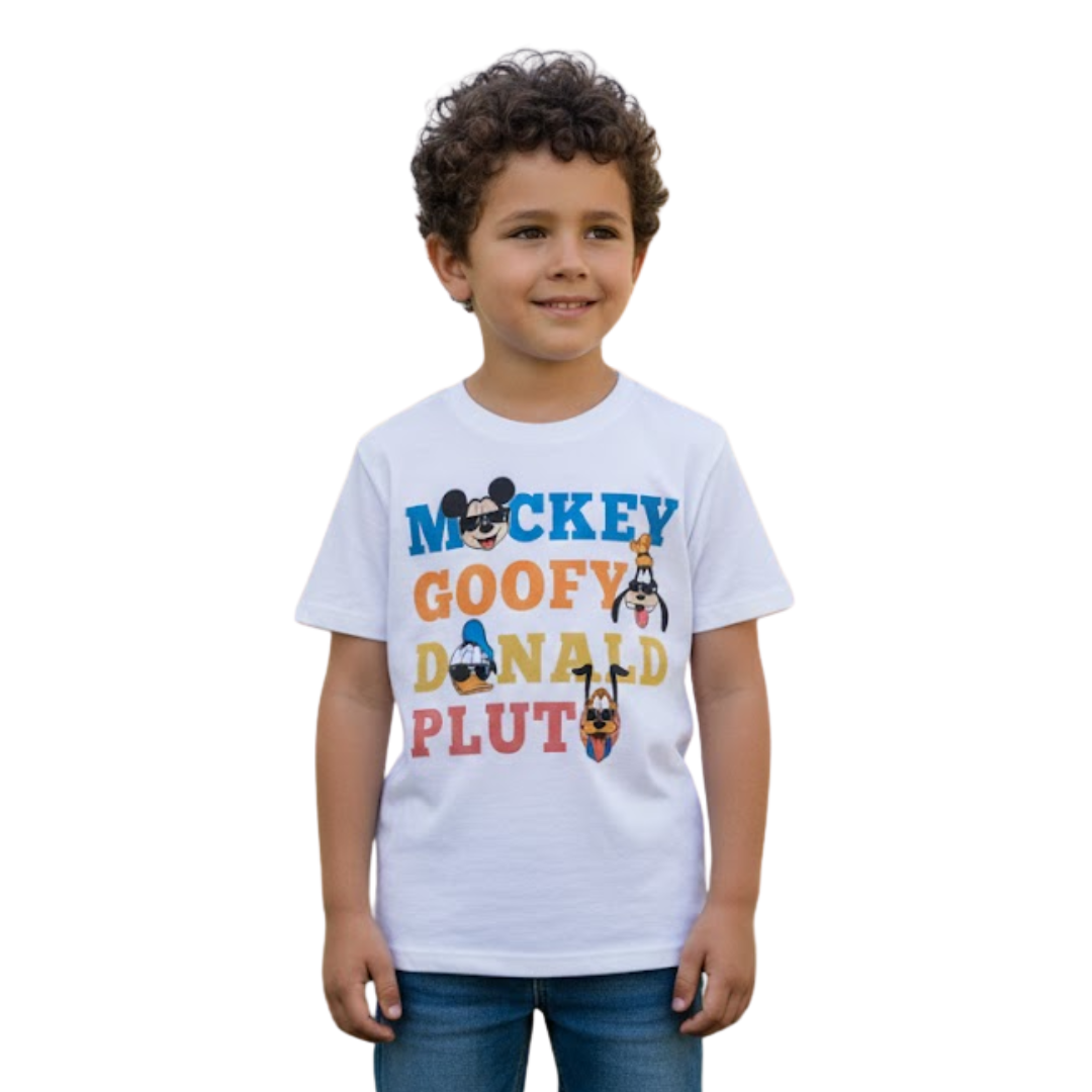 Camiseta Infantil Disney Mickey Mouse | Niño | Talla US (M)(L)(XL)