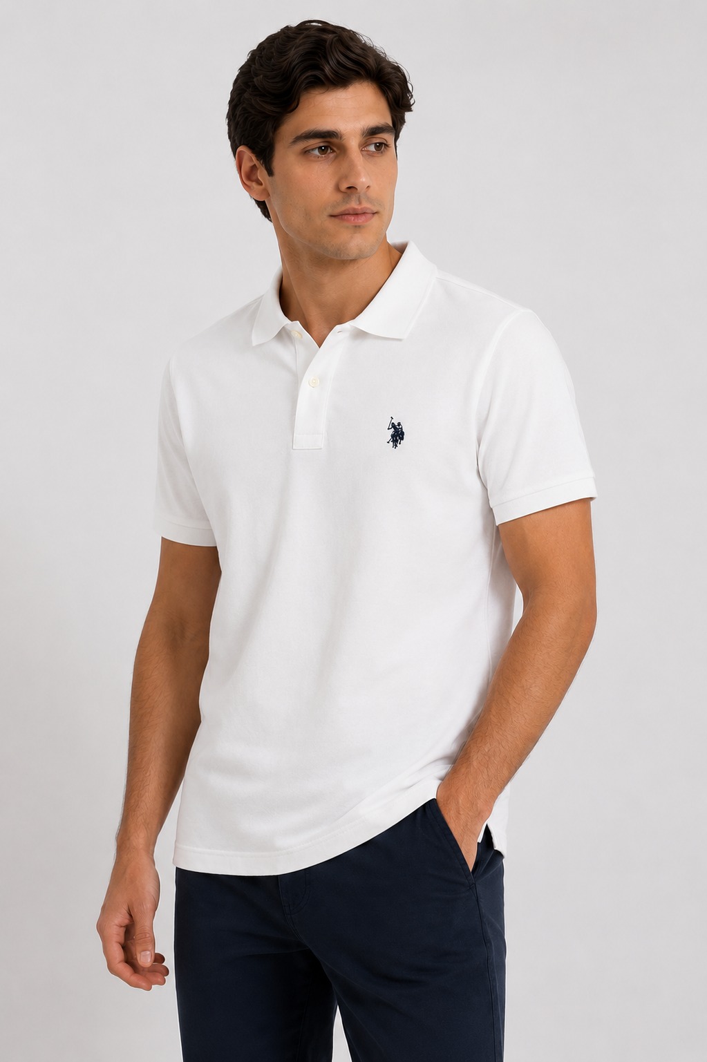 Camisa Polo Blanca | Caballero | Talla US (XL)