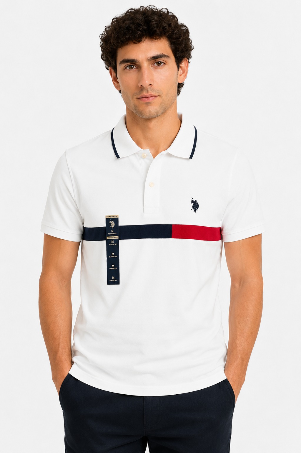Camisa Polo Blanca | Caballero | Talla US (M)