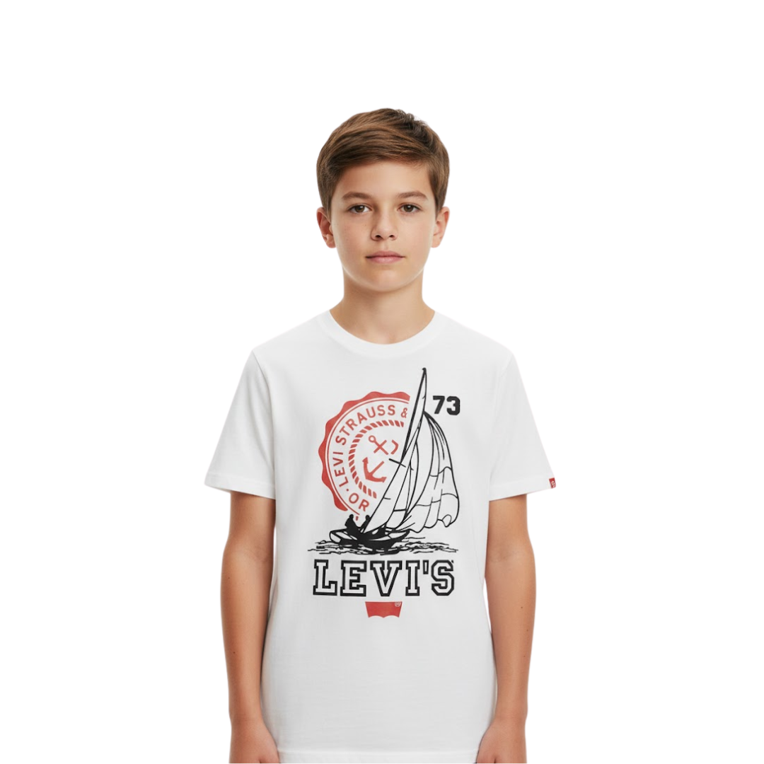 Camiseta Levis Coastal Club Blanca | Niño | Talla US (L)