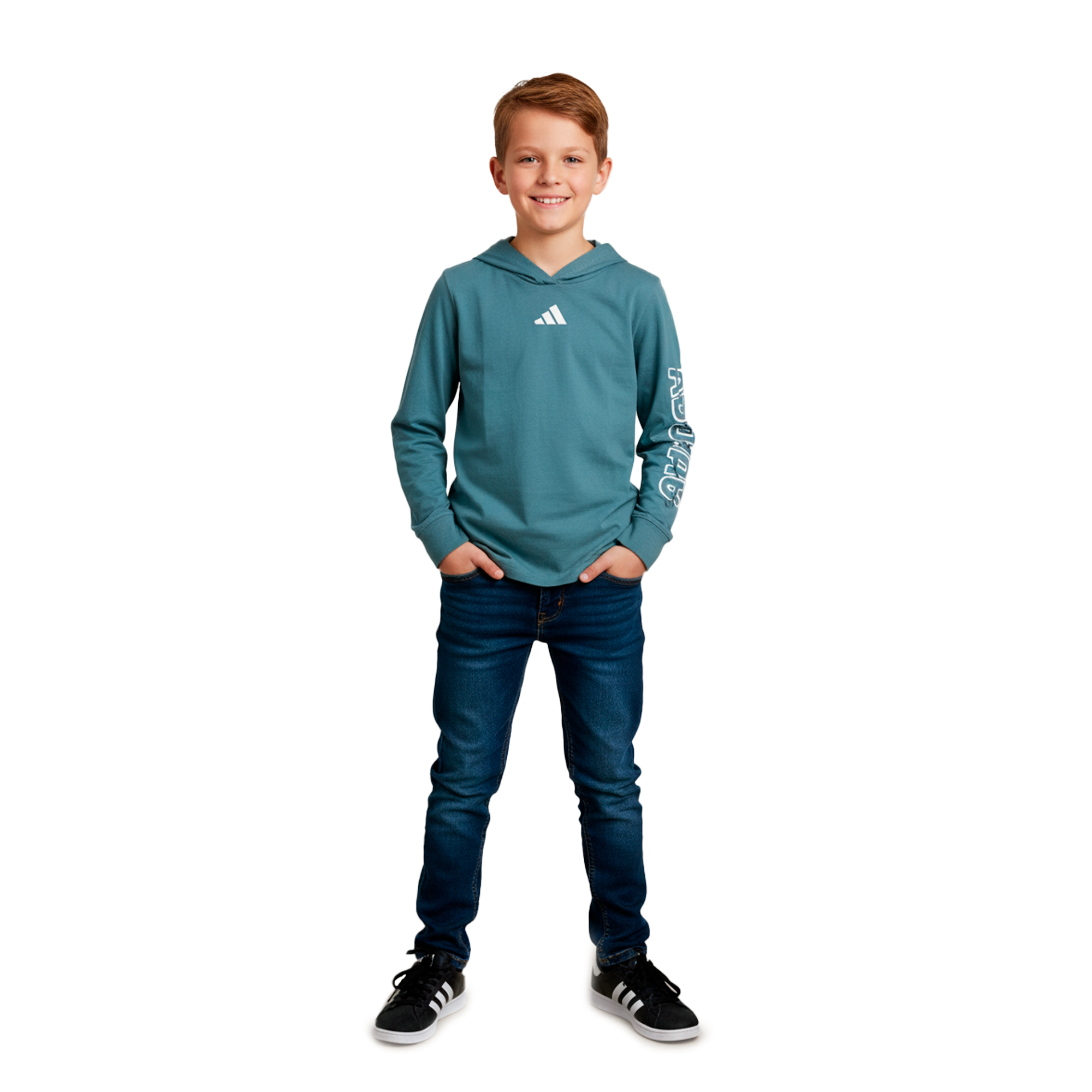 Sudadera Deportiva Adidas Azul | Niño | Talla US (M)