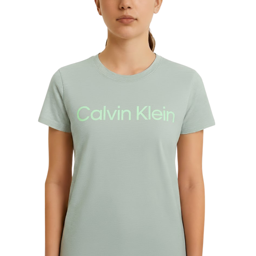 Camiseta Calvin Klein Verde Claro | Dama | Talla US (S)