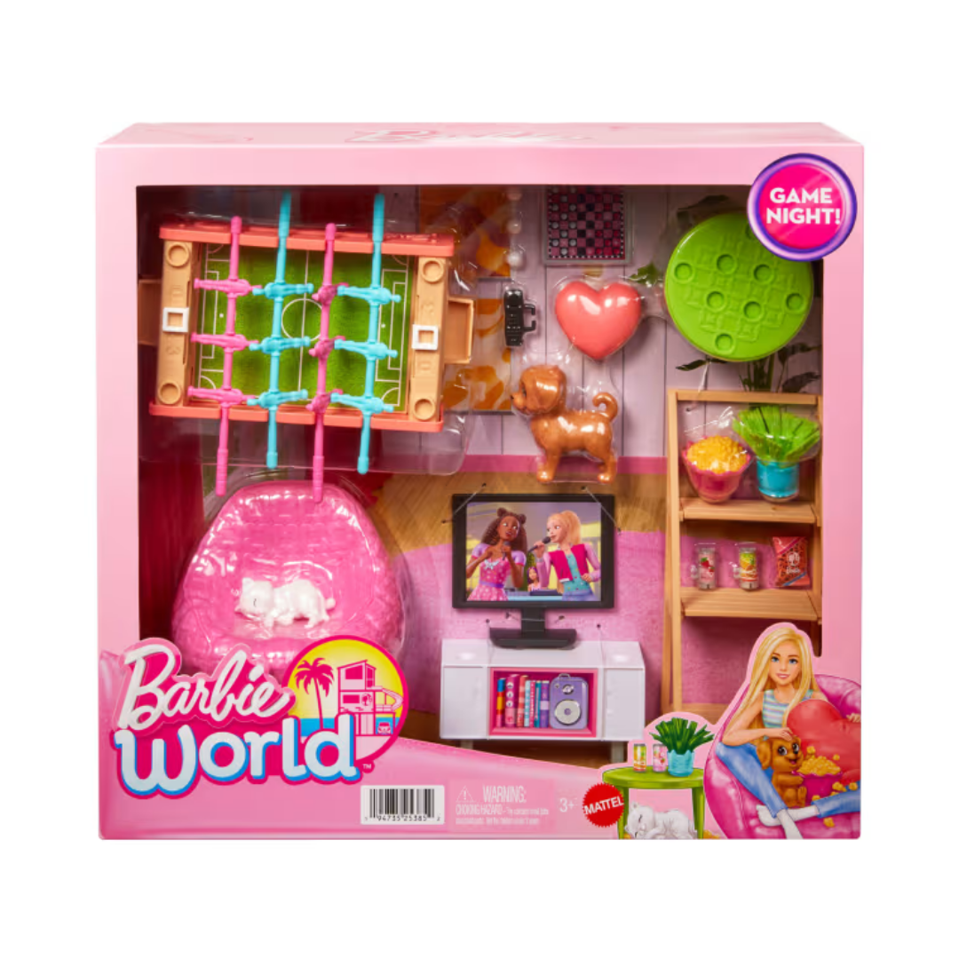 Barbie World - Set de Noche de Juegos