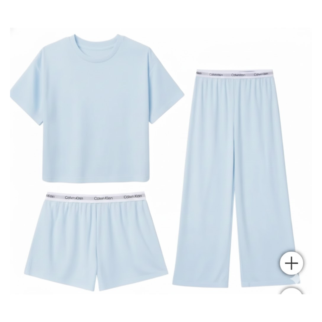 Conjunto de Pijama Calvin Klein Azul Claro | Dama | Talla US (M)