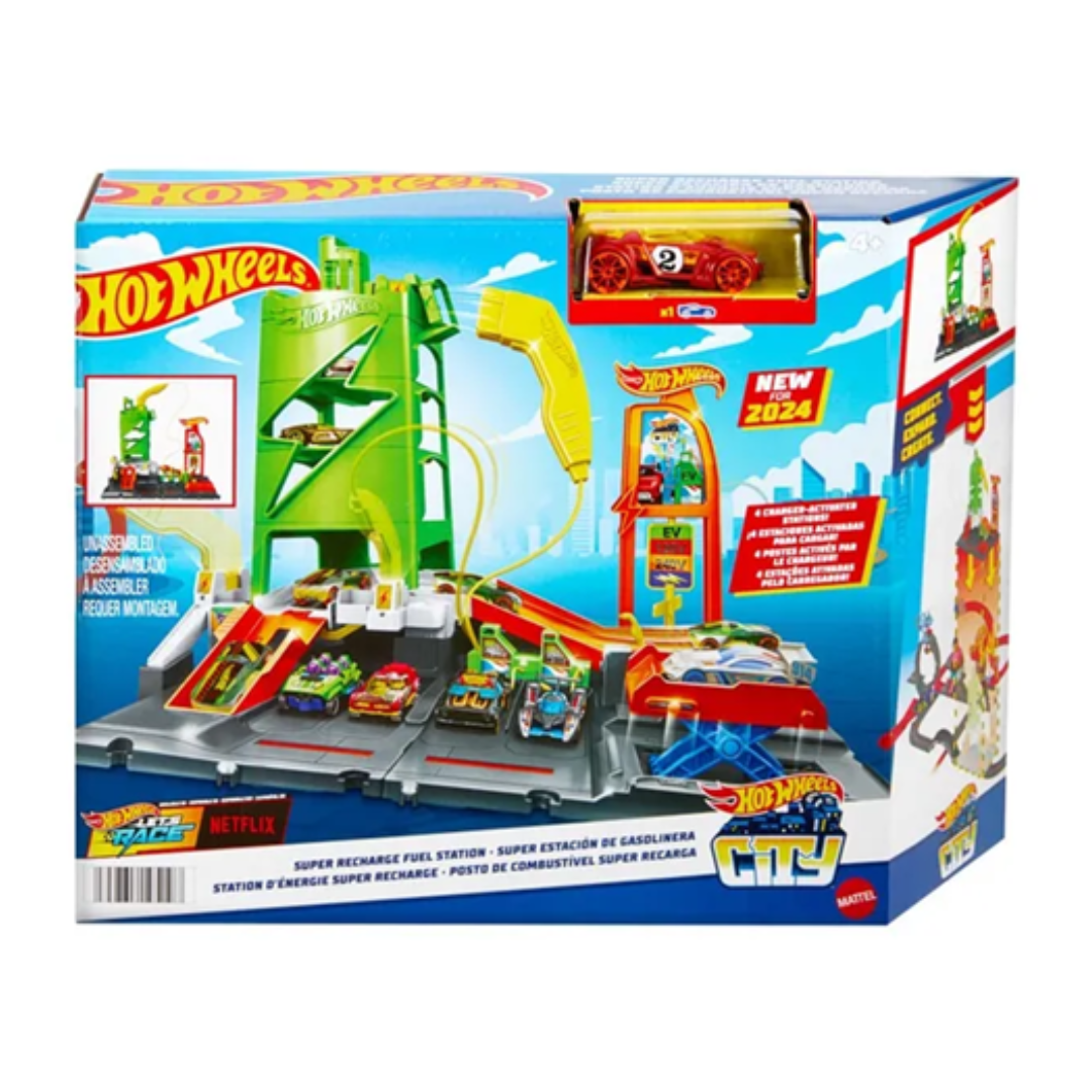 Hot Wheels City Super Estación de Recarga