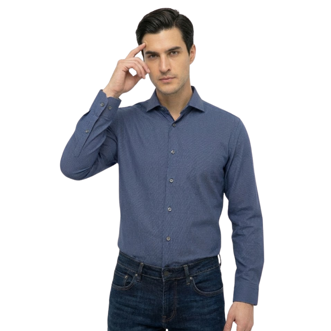 Camisa Manga Larga Michael Kors Azul | Caballero | Tala US (M)