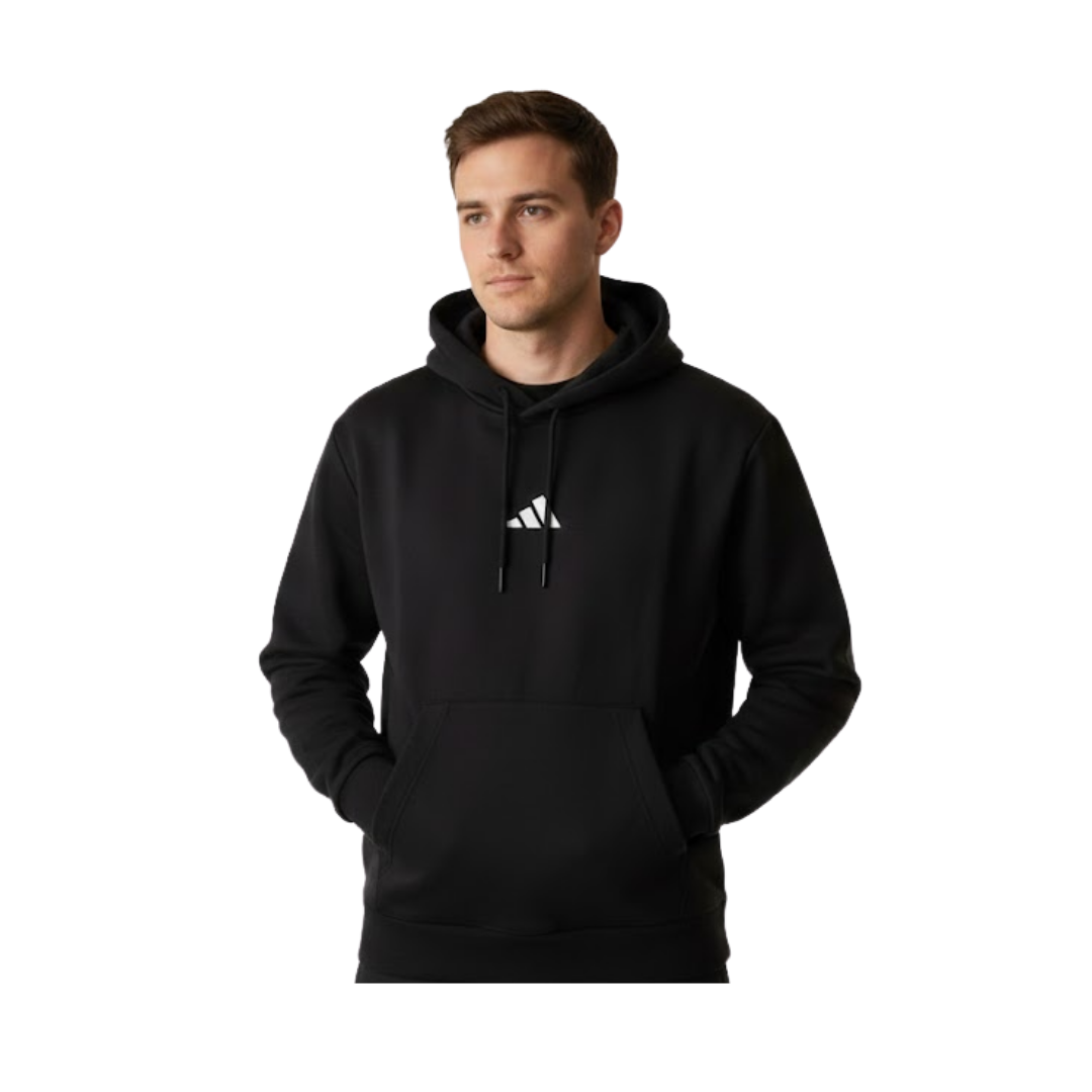 Sudadera con Capucha Adidas Negra | Caballero | Talla US (M)