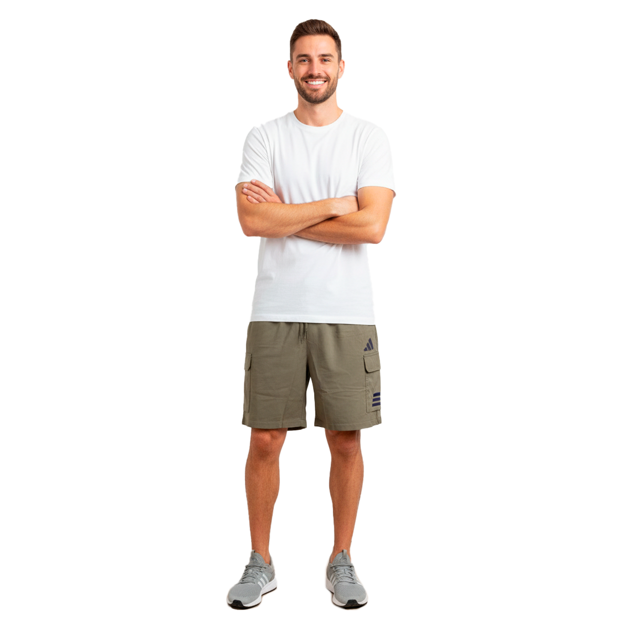 Short Adidas Cargo Deportivo Verde Oliva | Caballero | Talla US (L)