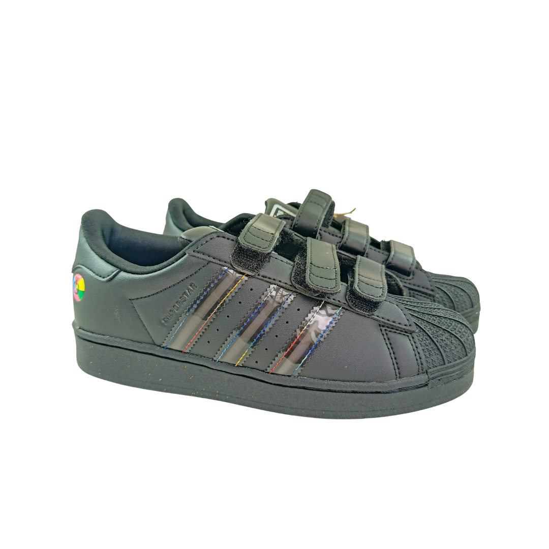 Zapatos Adidas Superstar Negras | Infantil | Talla US 3