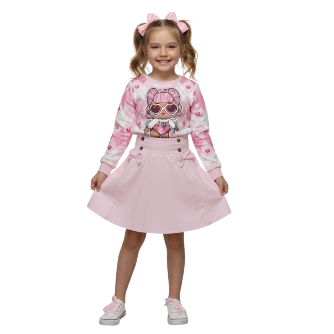 Conjunto Infantil PatPat LOL | Niña | Talla US 8-9Y