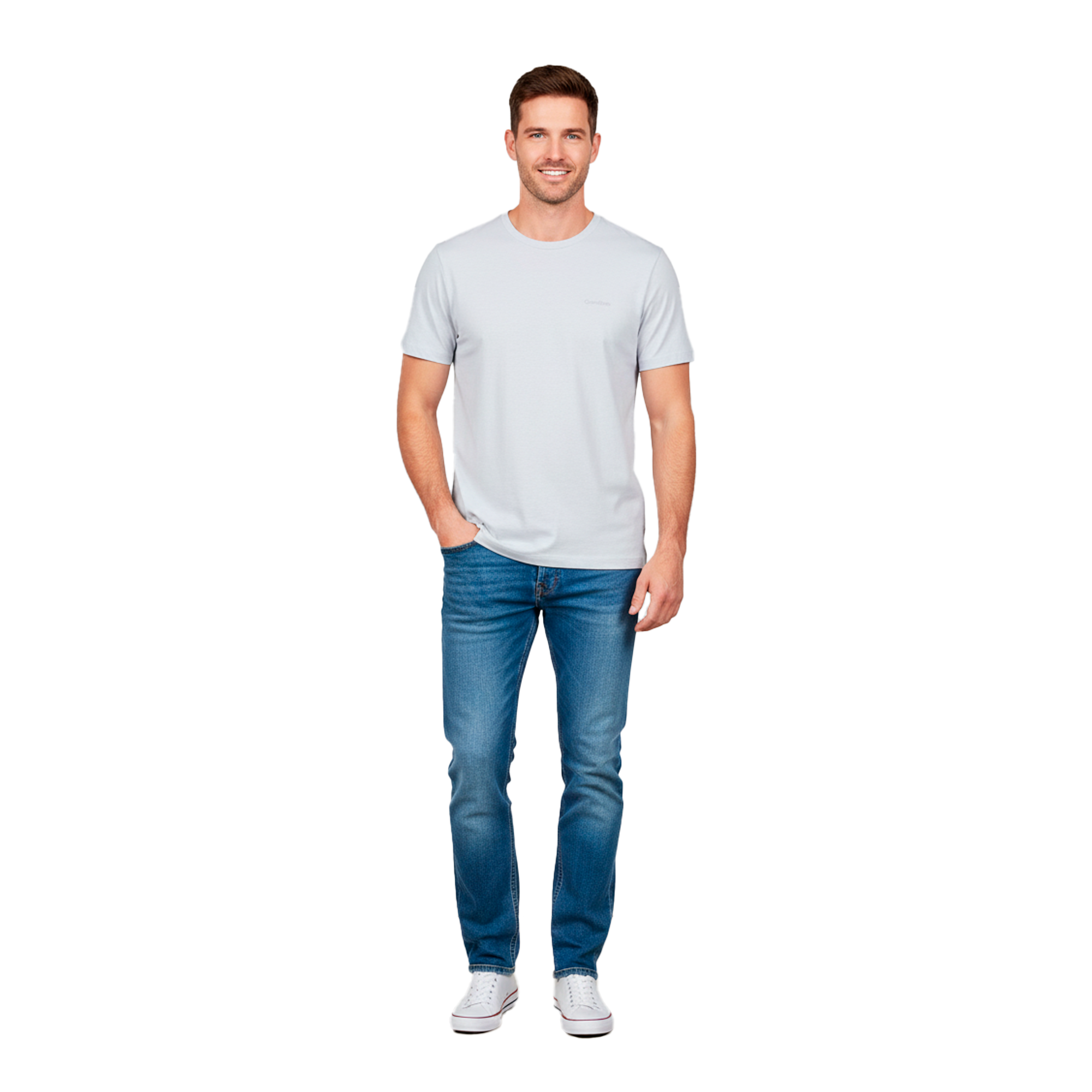 Camiseta Calvin Klein Blanca | Caballero | Talla US (M)