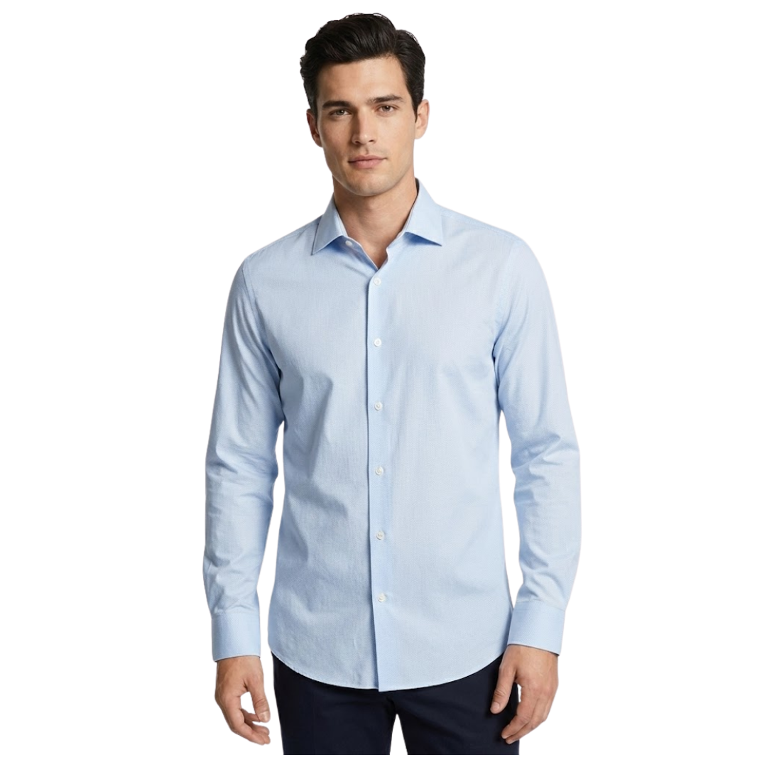 Camisa Manga Larga Michael Kors Celeste | Caballero | Talla US (M)