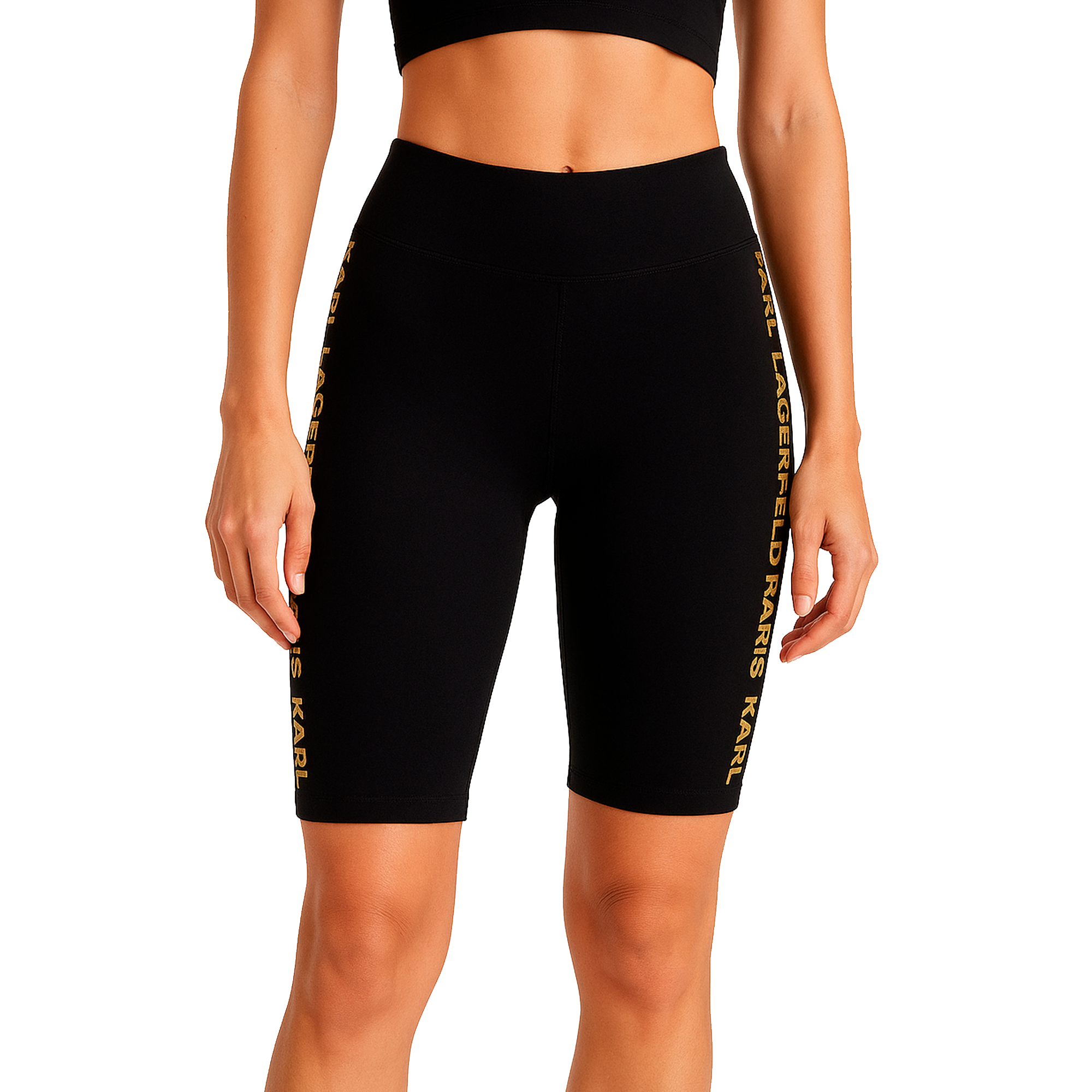 Shorts Deportivos Karl Lagerfeld Paris Negros | Dama | Talla US XXS