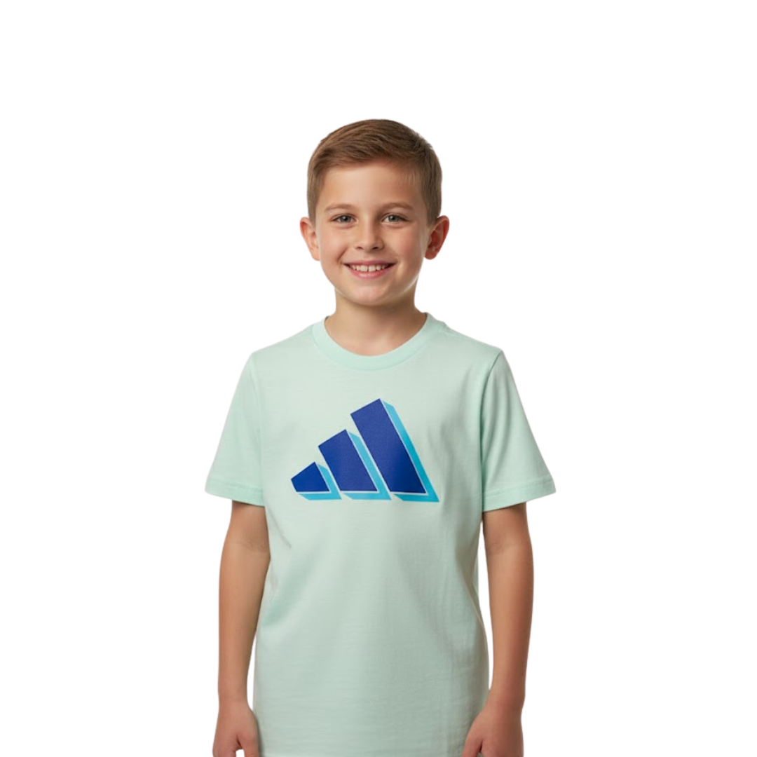 Camiseta Adidas Verde Menta | Niño | Talla US 6