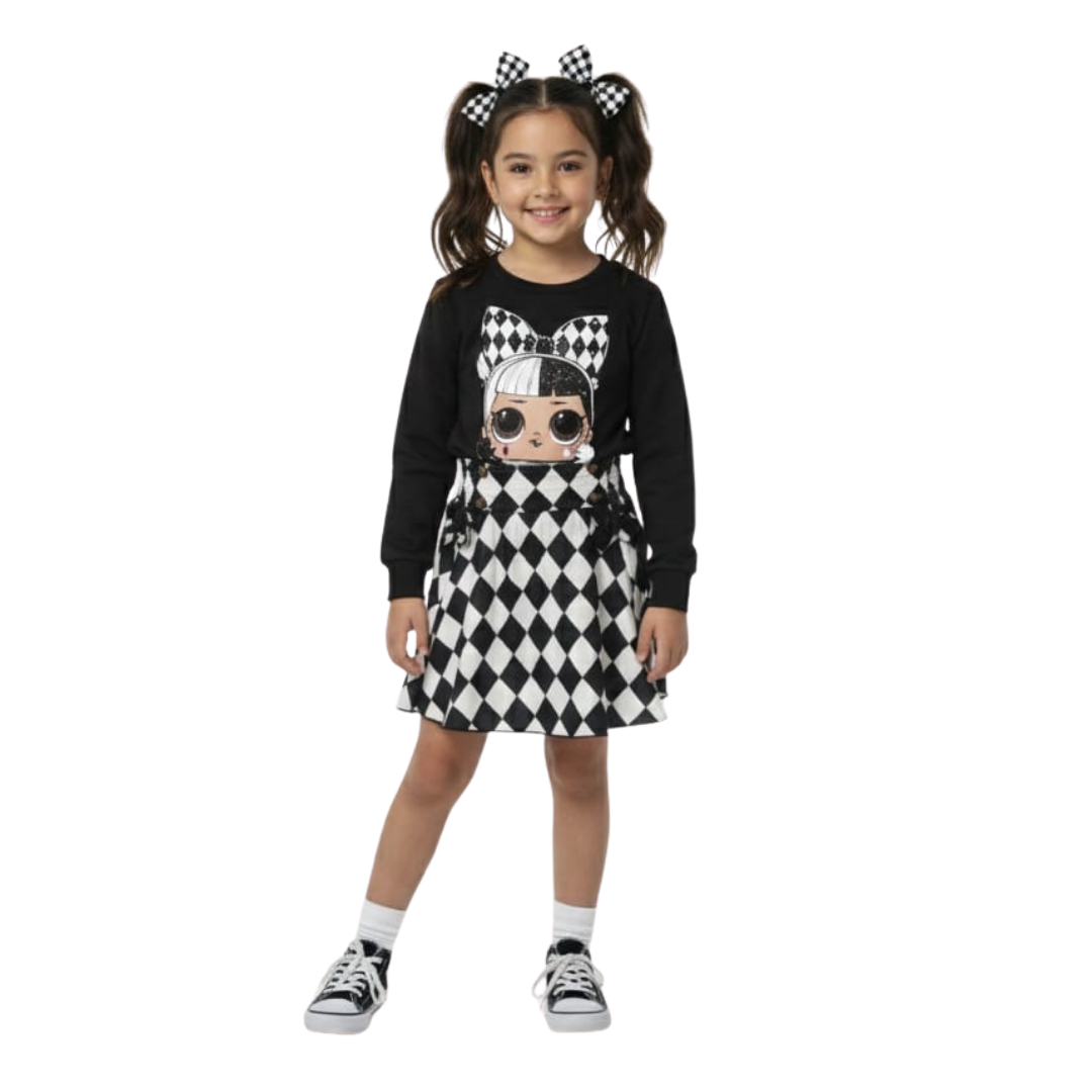 Conjunto Infantil PatPat LOL | Niña | Talla US 5-6Y/7-8Y