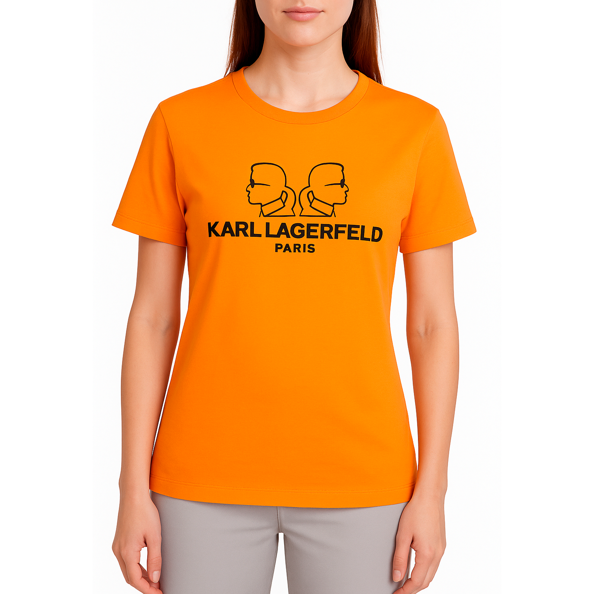 Camiseta Karl Lagerfeld Naranja | Dama | Talla US (XS)