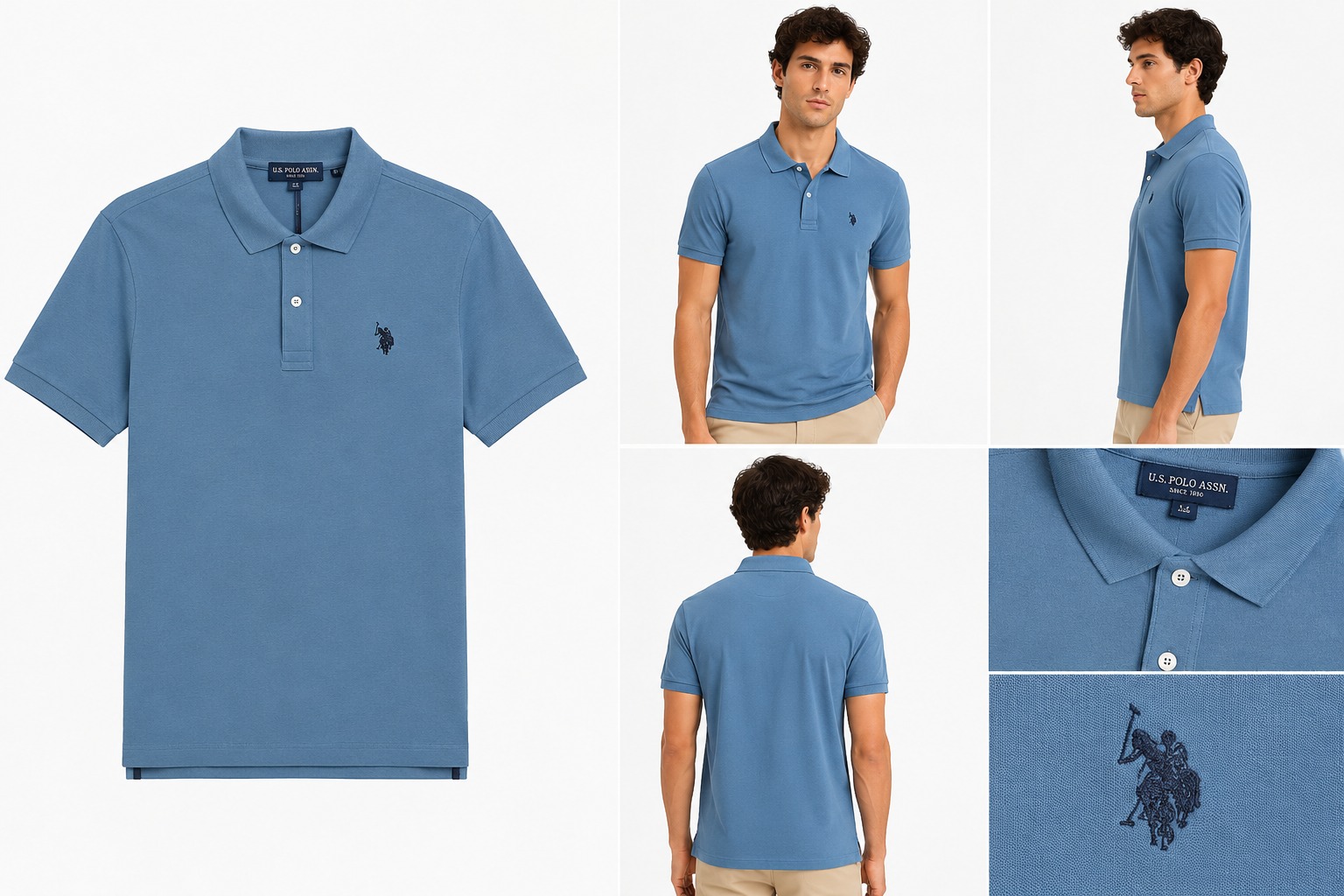 Camisa Polo Azul | Caballero | Talla US (M)