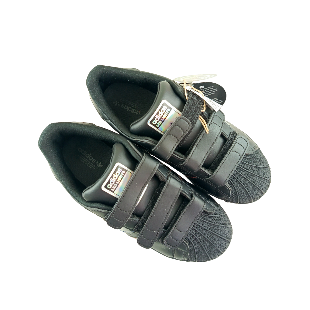 Zapatos Adidas Superstar Negras | Infantil | Talla US 3