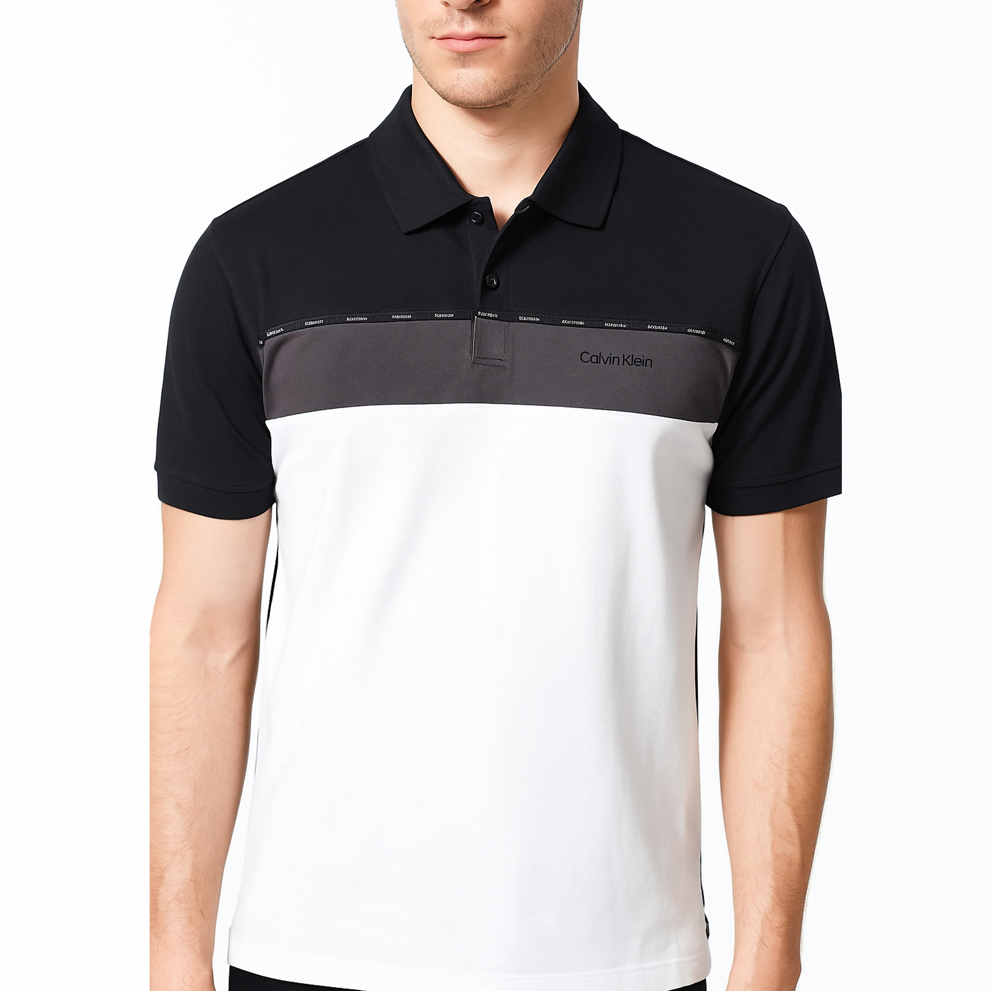 Polo Calvin Klein Tricolor | Caballero | Talla US (M)