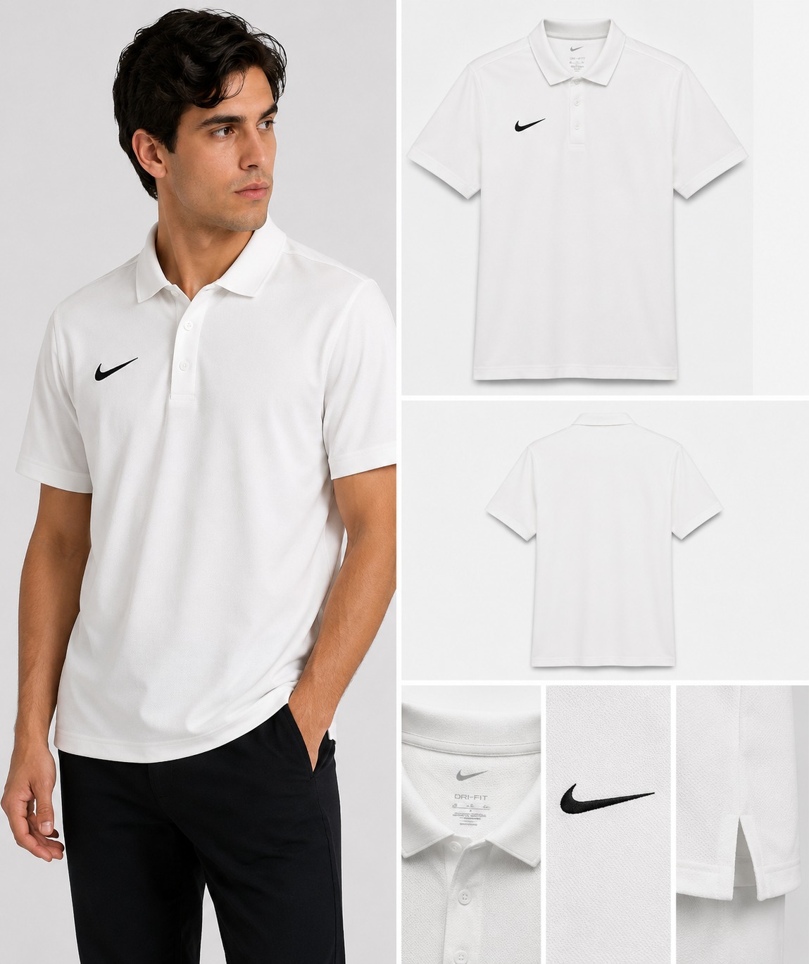 Camisa Polo Nike Blanca | Caballero | Talla US (XL)