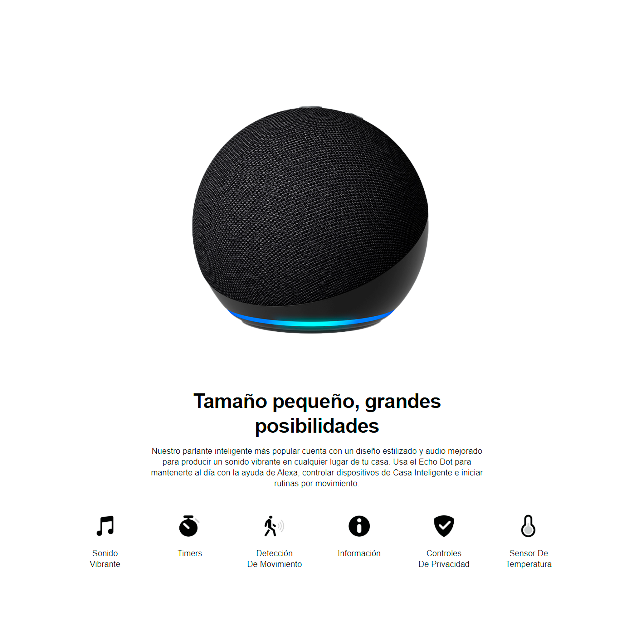 Altavoz Inteligente Alexa Echo Dot 5.ª Generación