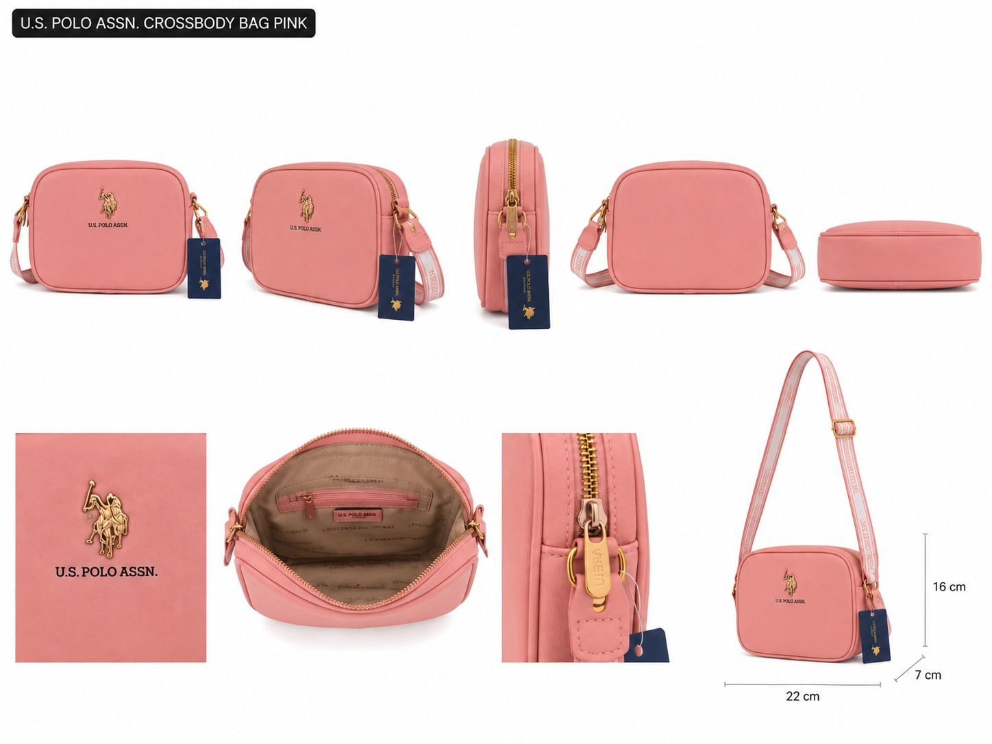 Bolso U.S POLO ASSN Rosa