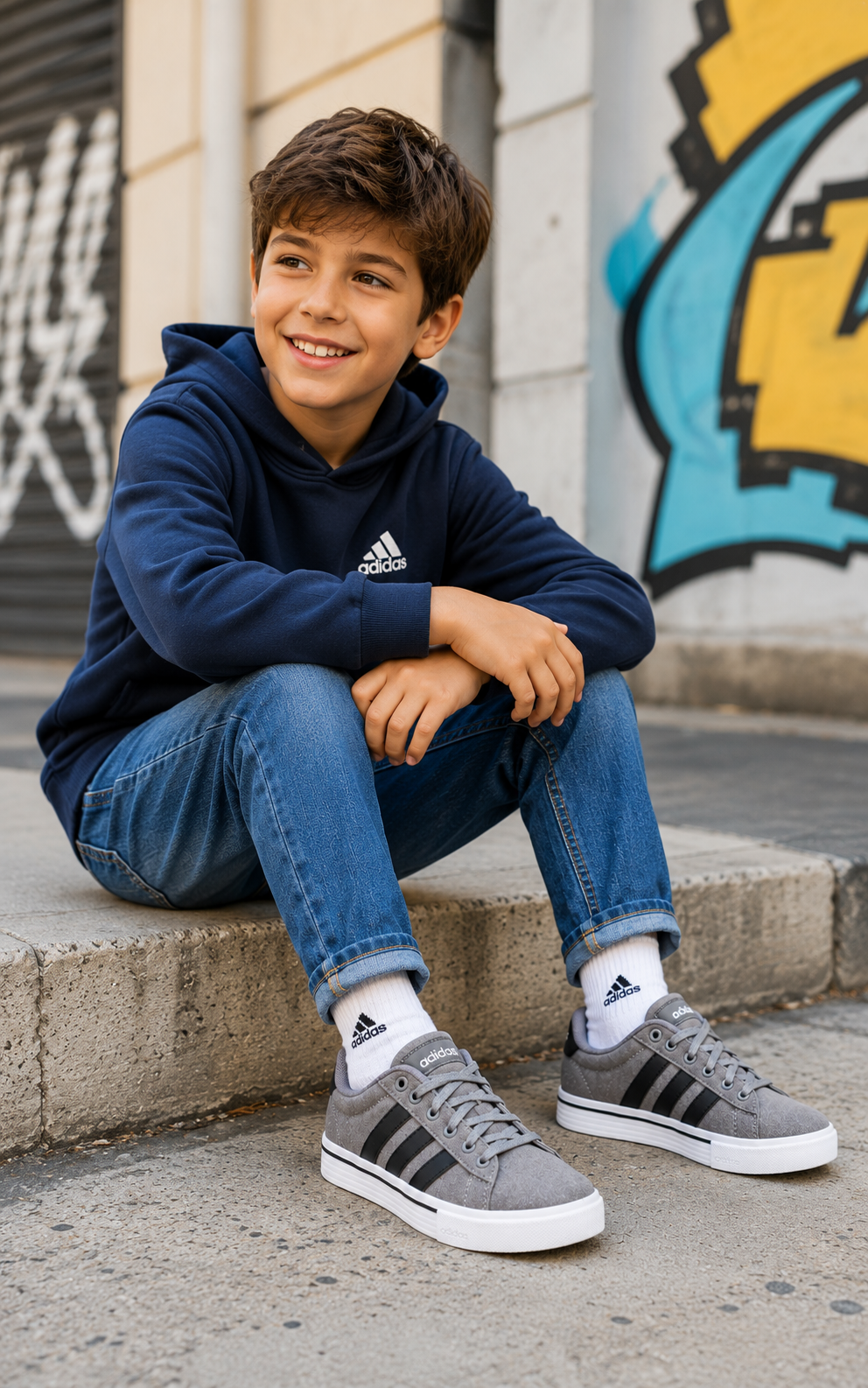 Tenis Adidas Moda Daily 4.0 | Niño | Talla US 5