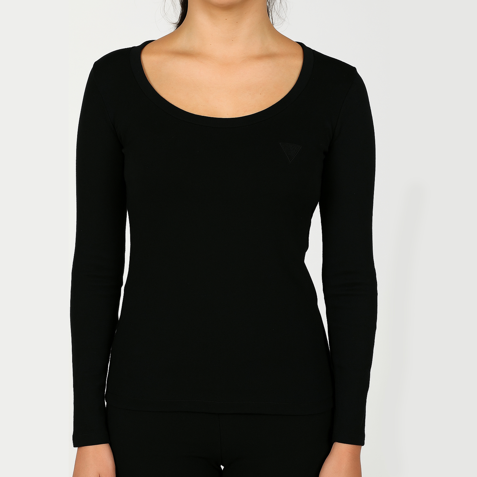 Blusa GUESS Manga Larga Negra | Dama | Talla US (XL)