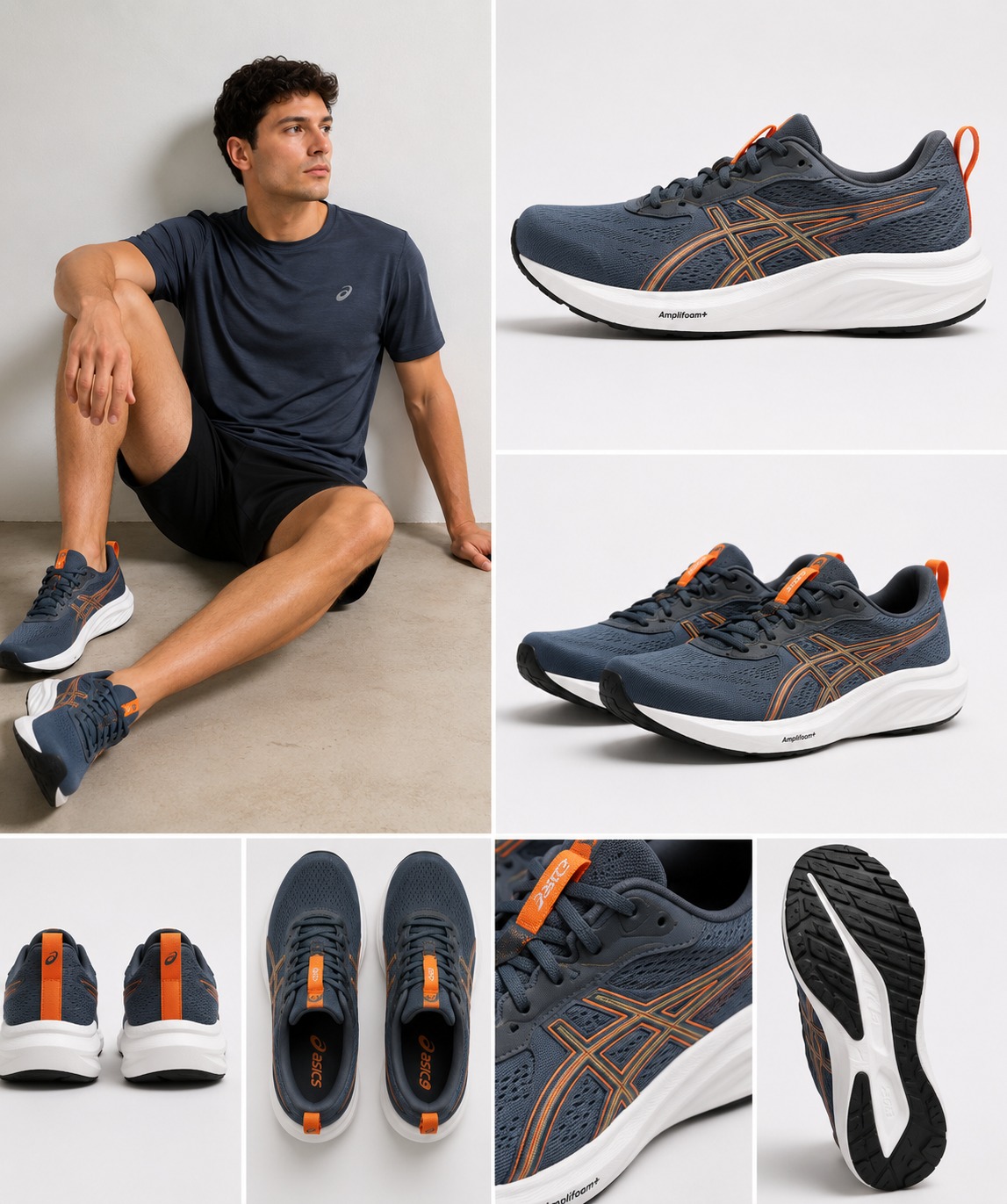 Tenis Deportivos ASICS Gel-Contend 9 Gris | Caballero | Talla US (8/5)(9)(10)