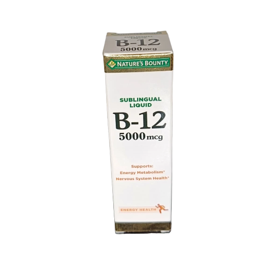Vitamina Líquida Bublingual B-12 5000 mcg