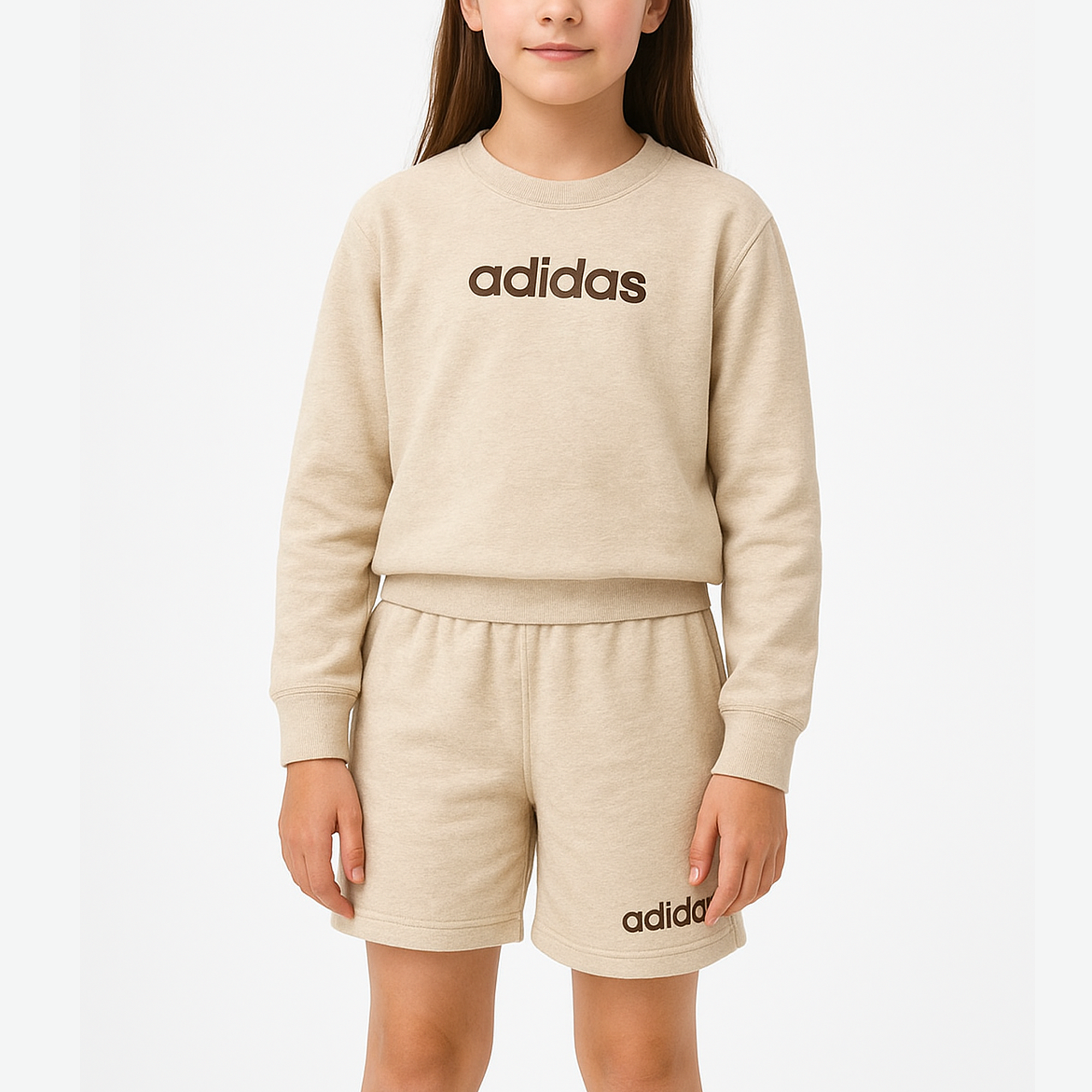Conjunto Deportivo Adidas Beige | Niña | Talla US (10)