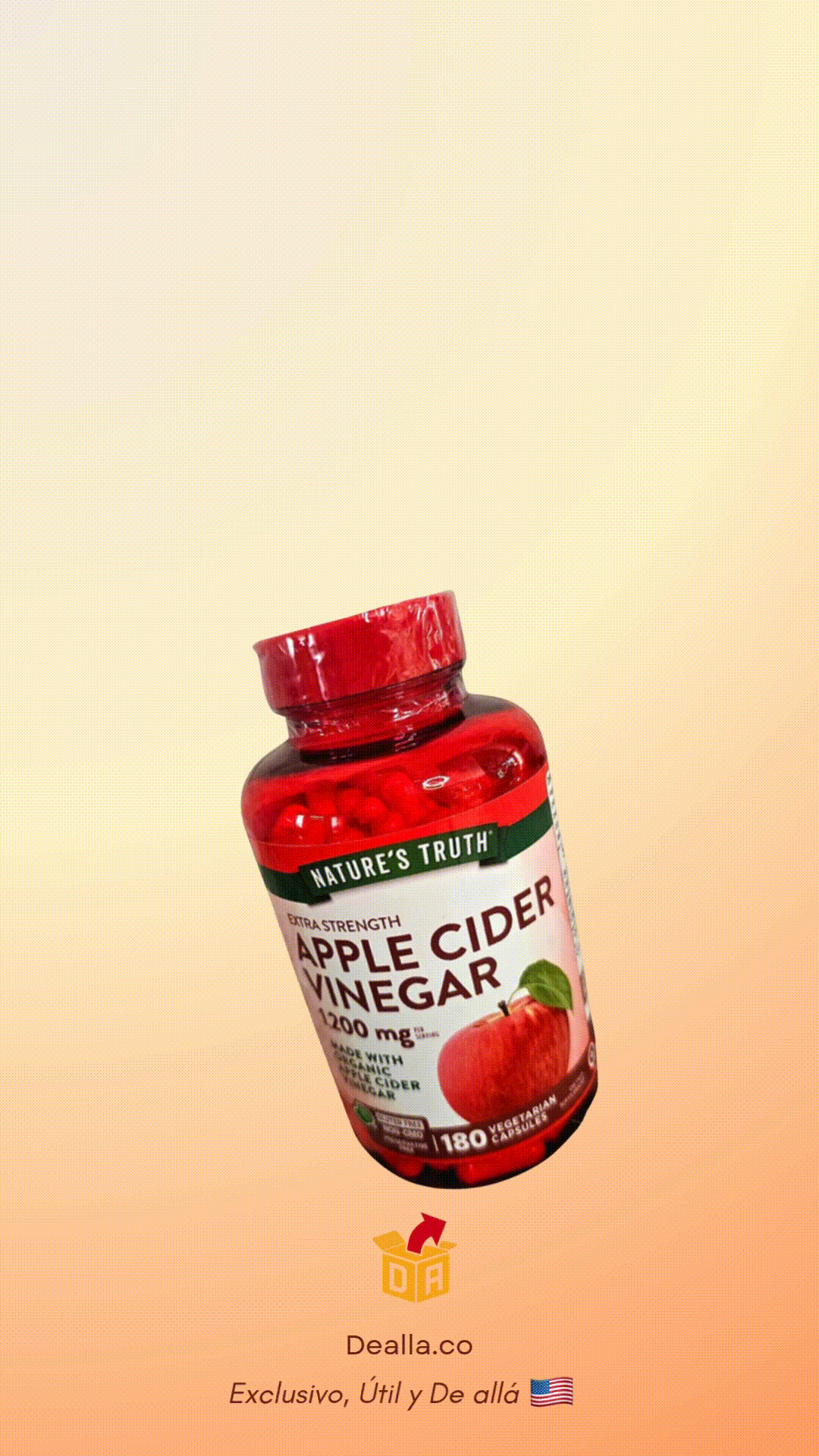 Vinagre de Manzana Nature's Truth 1200mg