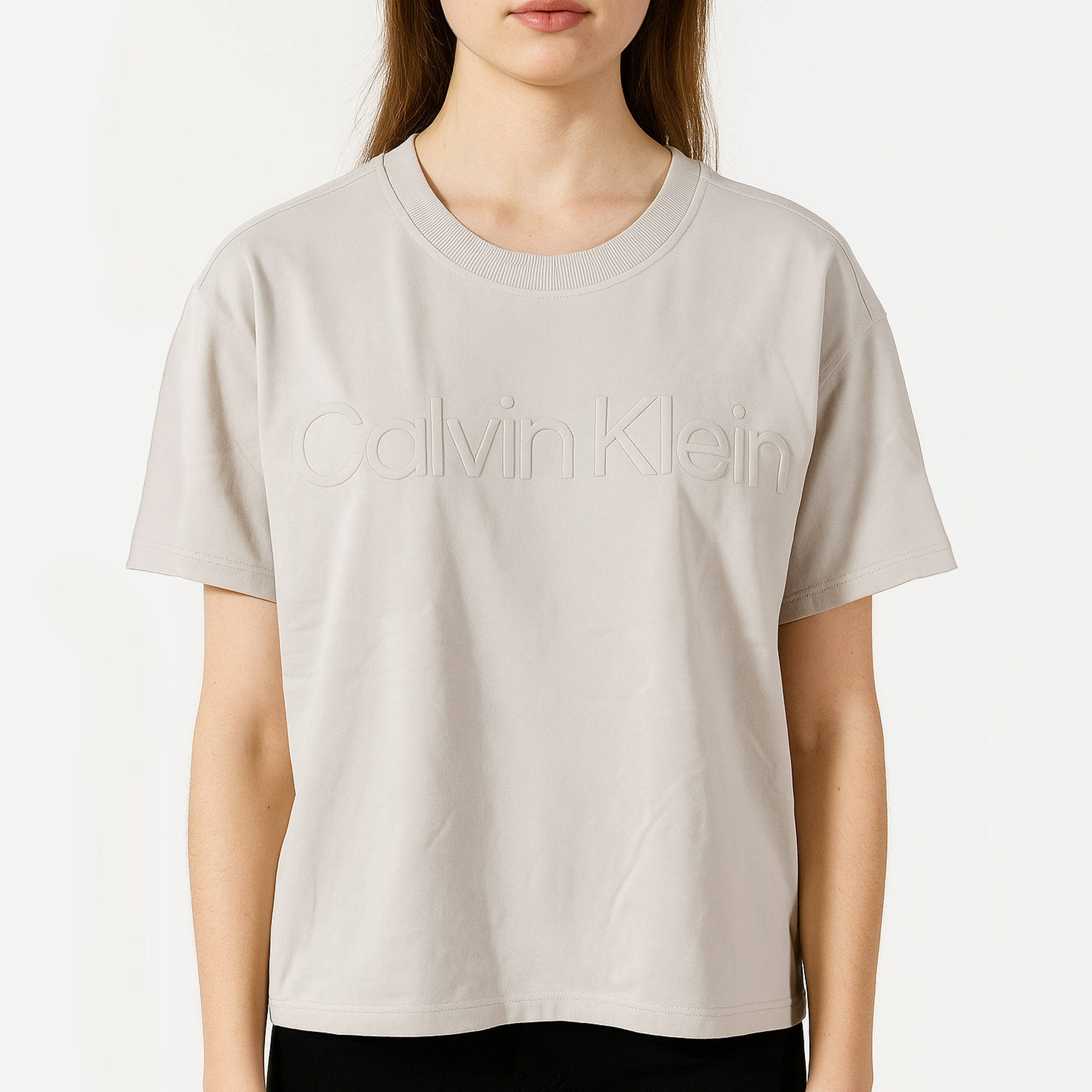 Camiseta Calvin Klein Beige | Dama | Talla US (S)