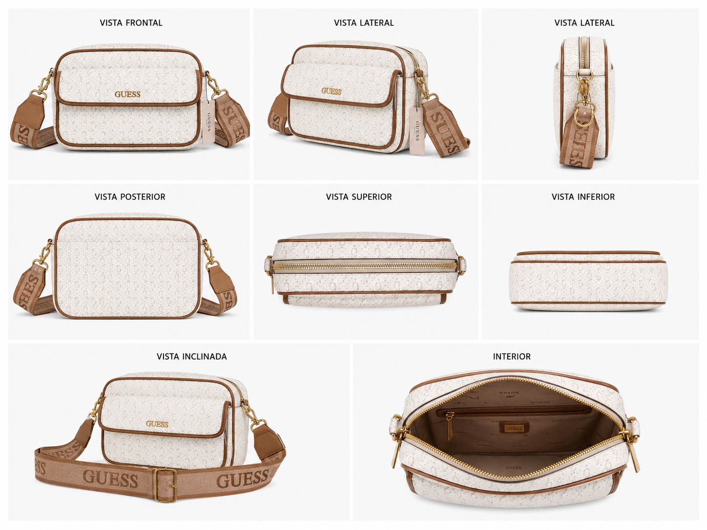 Bolso Guess Blanco/Beige