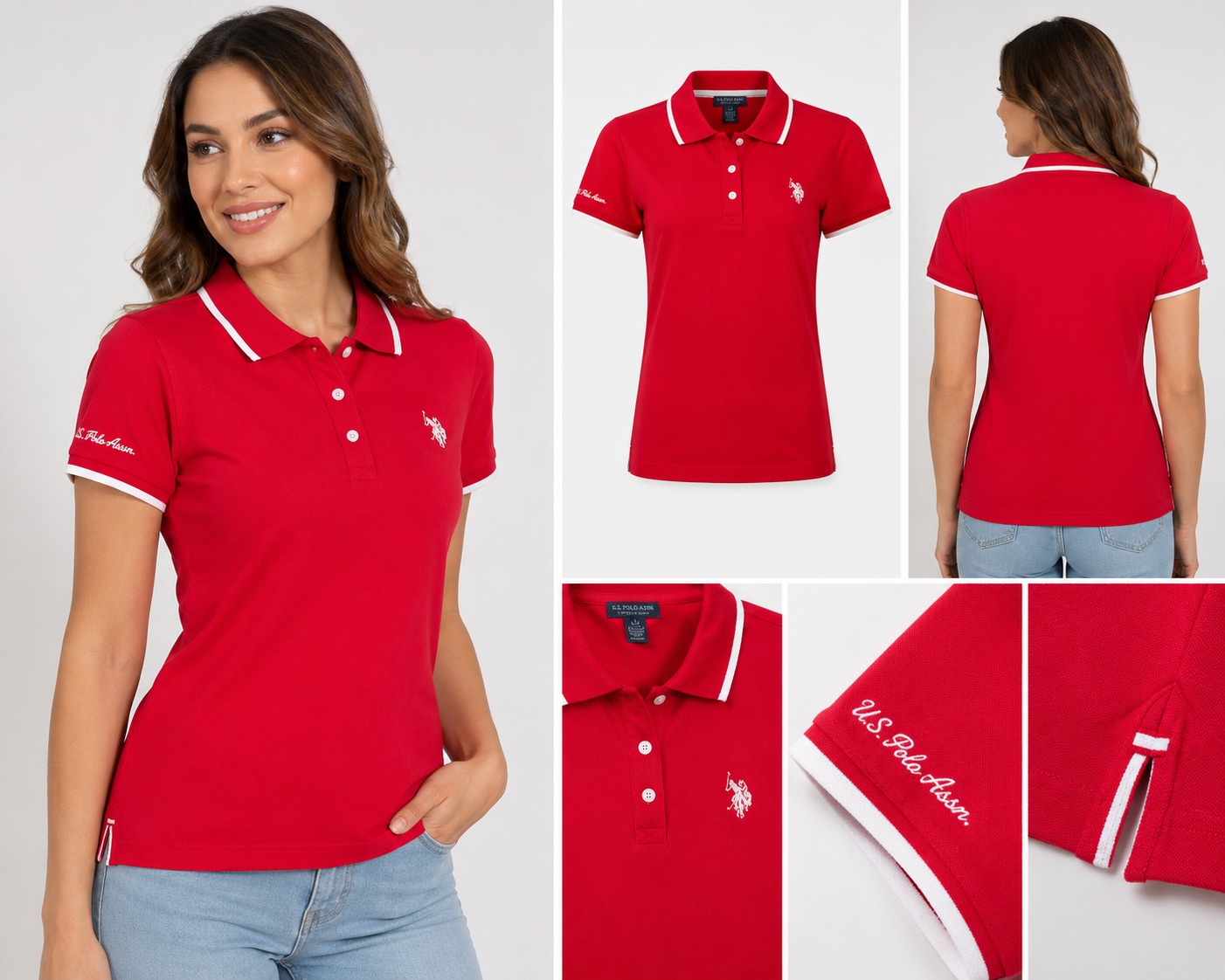 Camisa Polo Roja | Dama | Talla US (XS)(XL)
