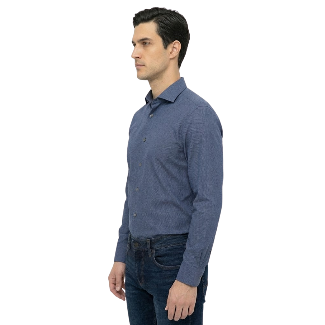 Camisa Manga Larga Michael Kors Azul | Caballero | Tala US (M)