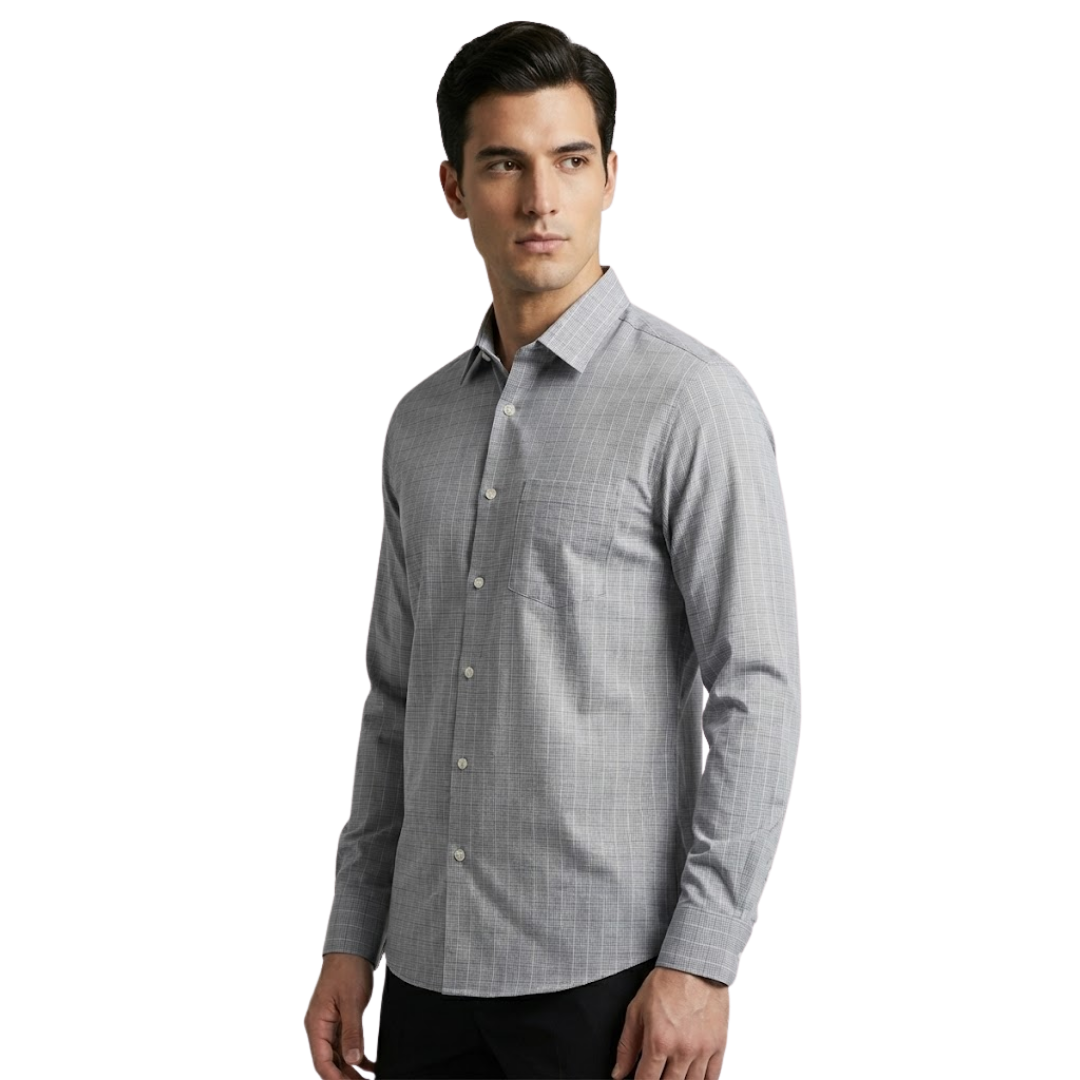 Camisa Manga Larga Calvin Klein Gris | Caballero | Talla US (M)