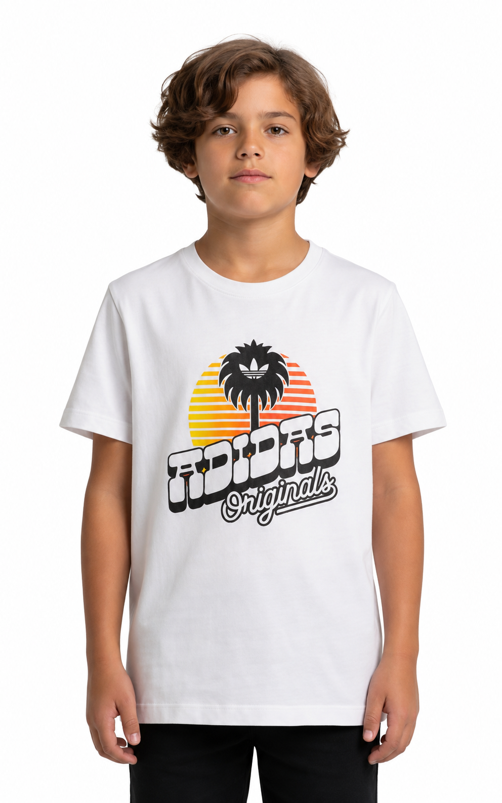 Camisa Adidas Originals Blanca | Niño | Talla US (L)