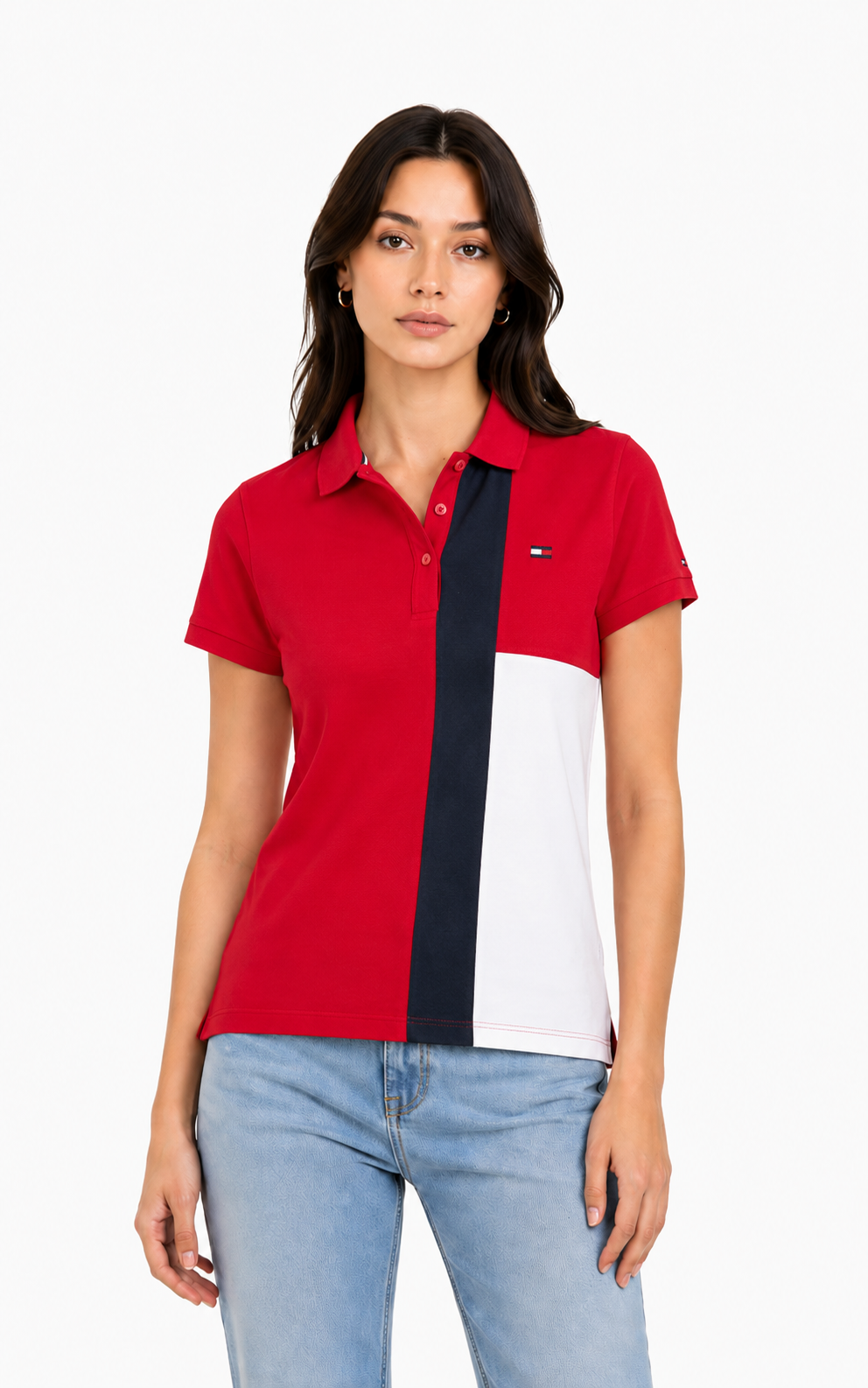 Camisa Tommy Hilfiger Tricolor | Dama | Talla US (S)(M)(L)(XL)