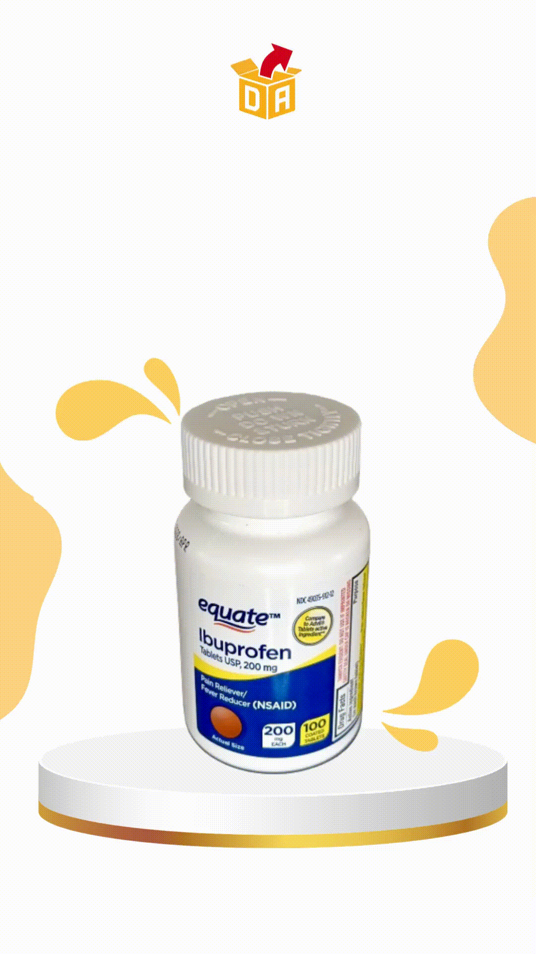 Ibuprofeno Equate 200 mg