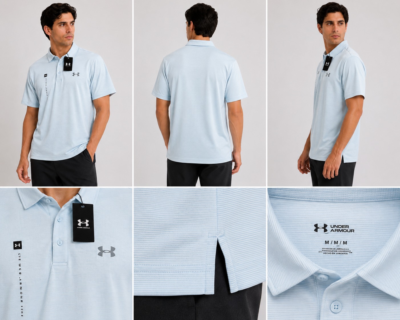 Camiseta Polo Under Armour Azul Claro | Caballero | Talla US (M)
