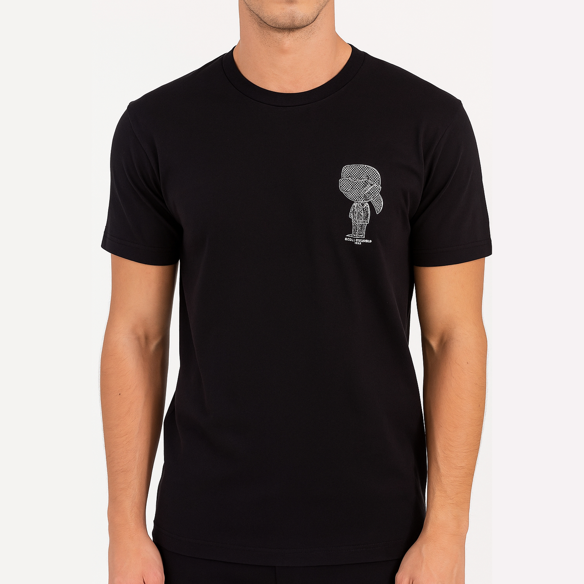 Camiseta Karl Lagerfeld París Negra | Caballero | Talla US (M)