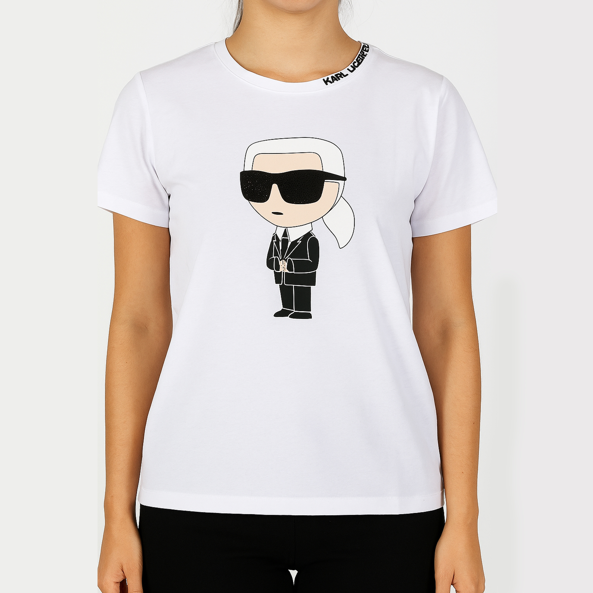 Camiseta Karl Lagerfeld Blanca | Dama | Talla US (XS)