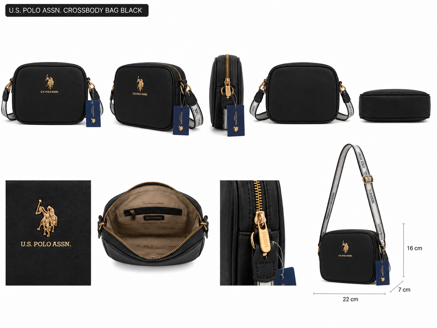 Bolso U.S POLO ASSN Negro