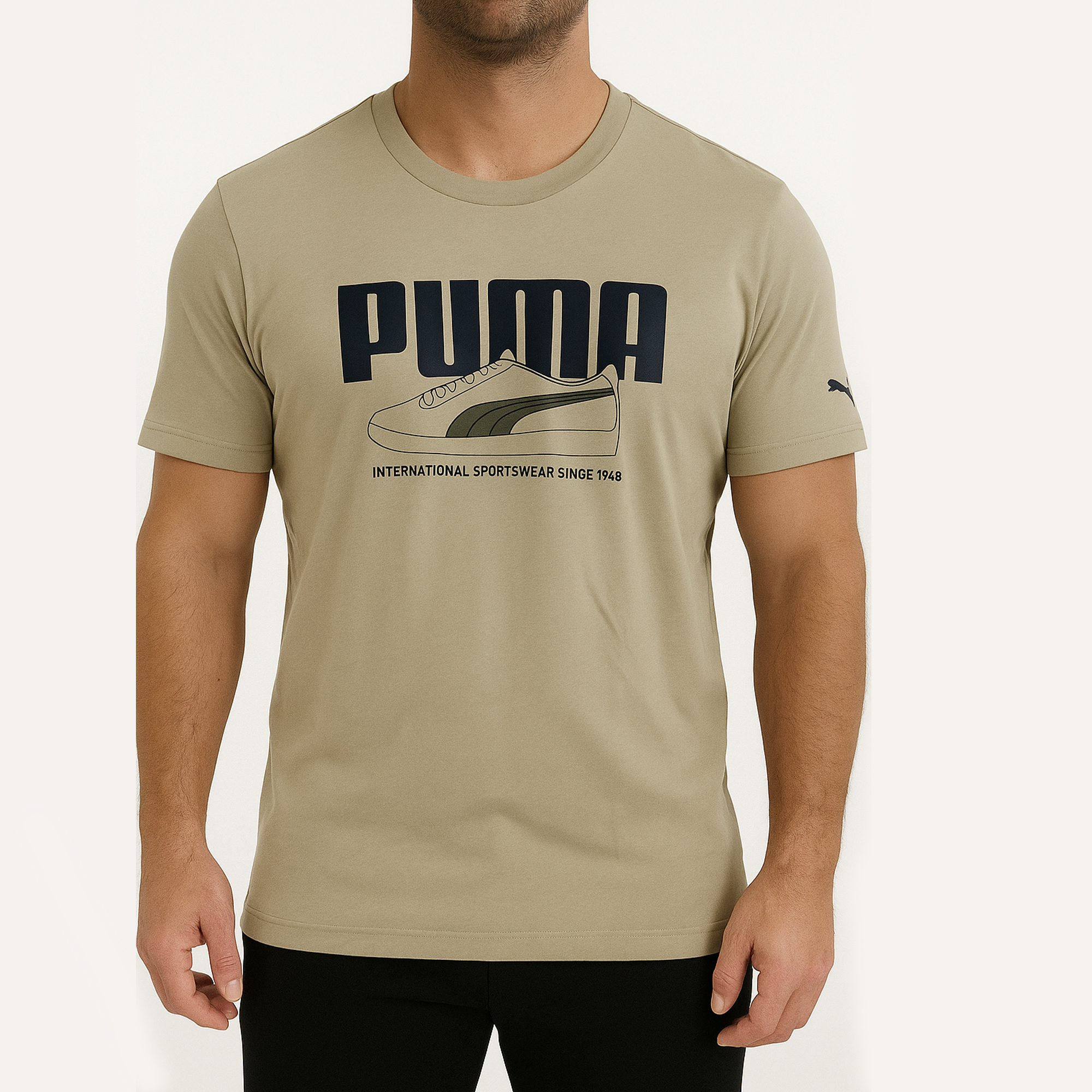 Camiseta Puma Beige | Caballero | Talla US (M)