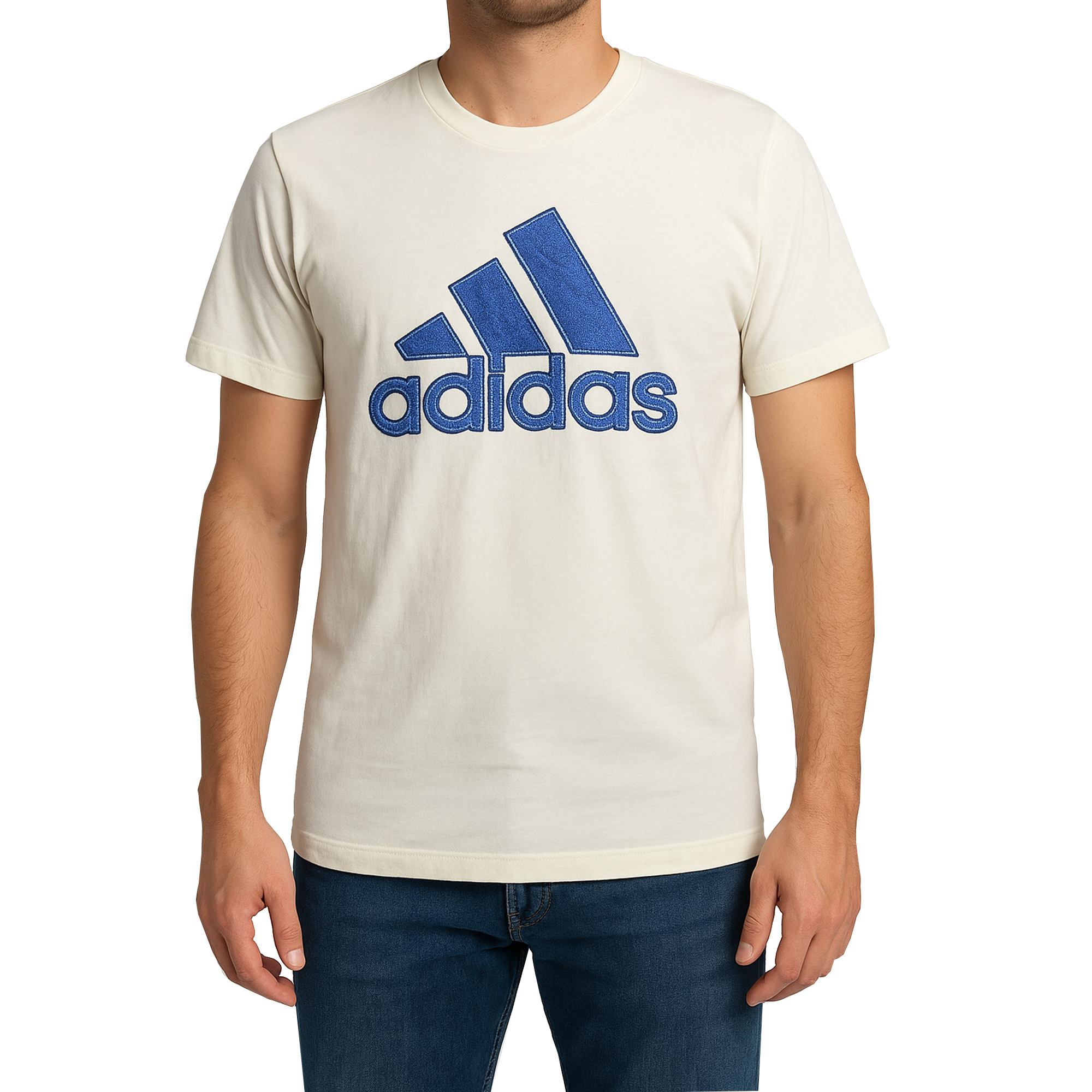 Camiseta Adidas Blanca | Caballero | Talla US (S)