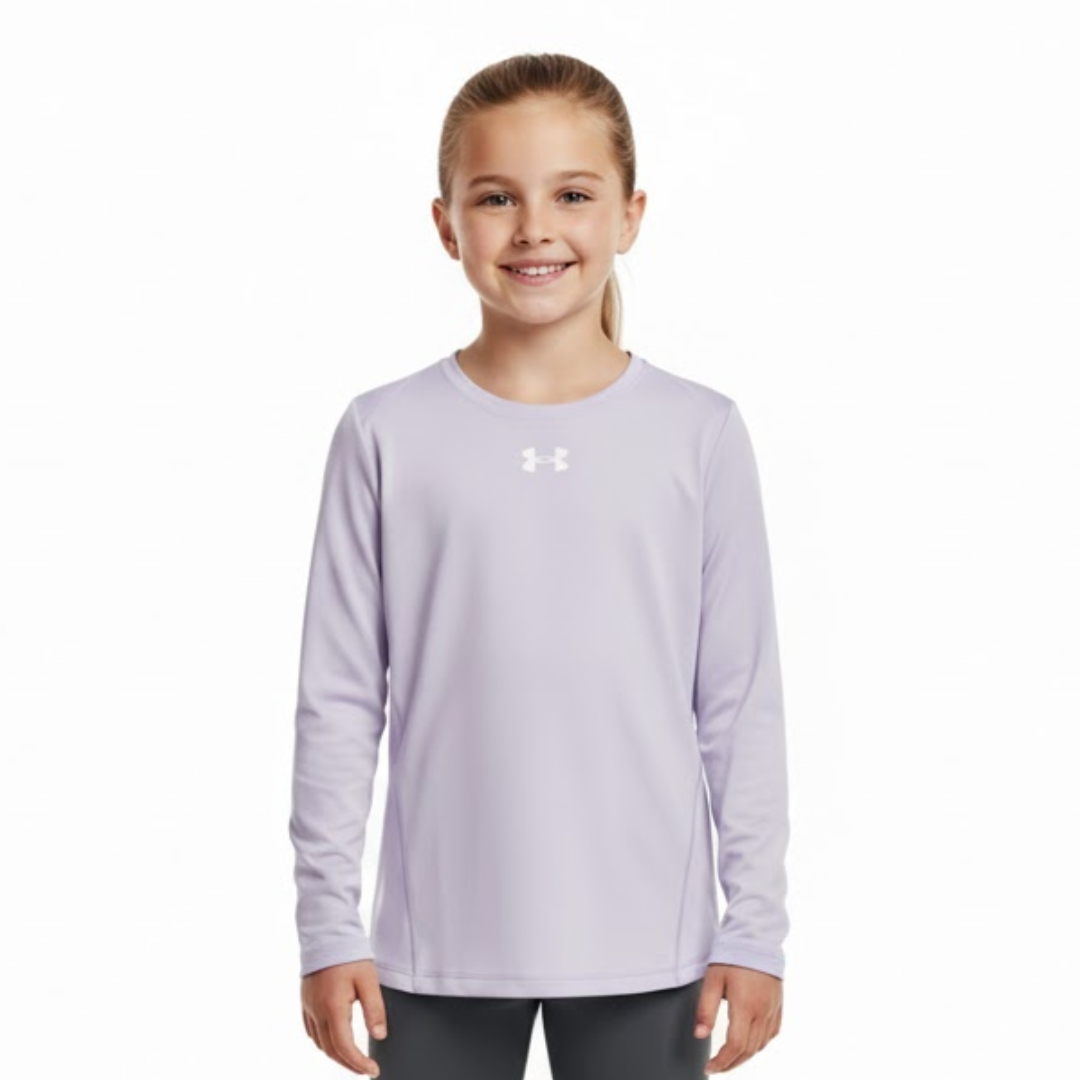 Camiseta Manga Larga Under Armour Lila | Niña | Talla US (YL)